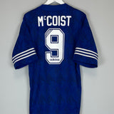 1994/96 RANGERS MCCOIST #9 HOME SHIRT (L) ADIDAS