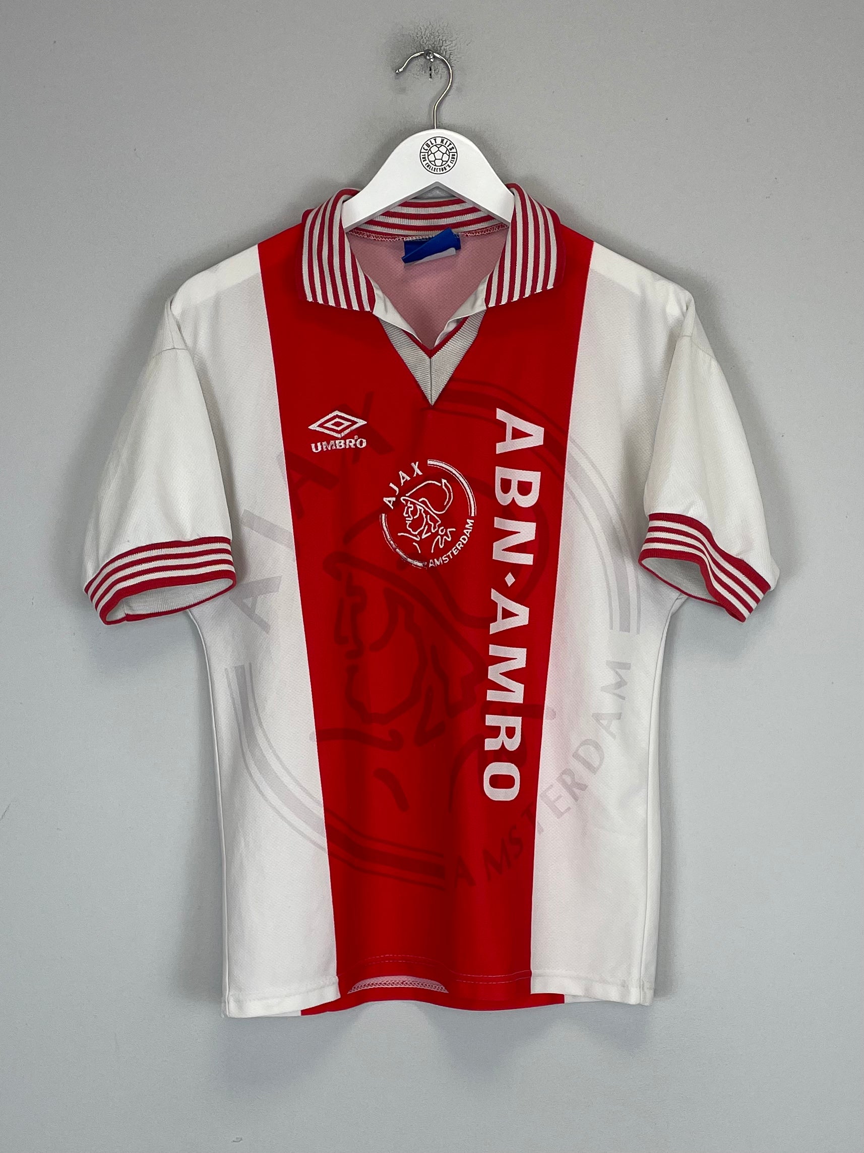 Shop 1995/96 AJAX HOME SHIRT (S) UMBRO, classic football shirts, vintage football shirts & retro soccer jerseys at Cult Kits