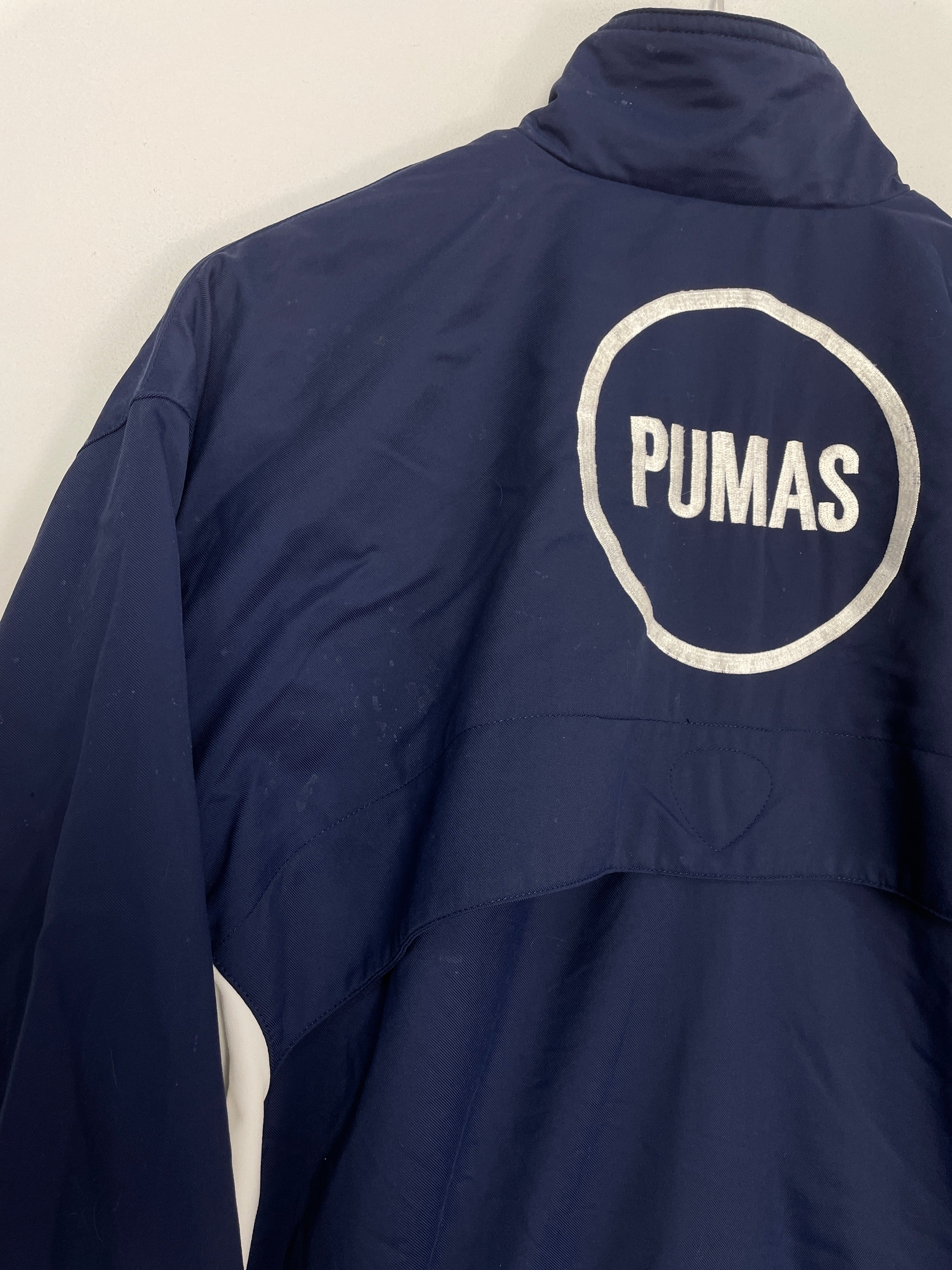 Shop 2001/02 UNAM PUMAS TRACK JACKET (L) NIKE, classic football shirts, vintage football shirts & retro soccer jerseys at Cult Kits