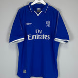Shop 2001/03 CHELSEA LAMPARD #8 HOME SHIRT (XL) UMBRO, classic football shirts, vintage football shirts & retro soccer jerseys at Cult Kits
