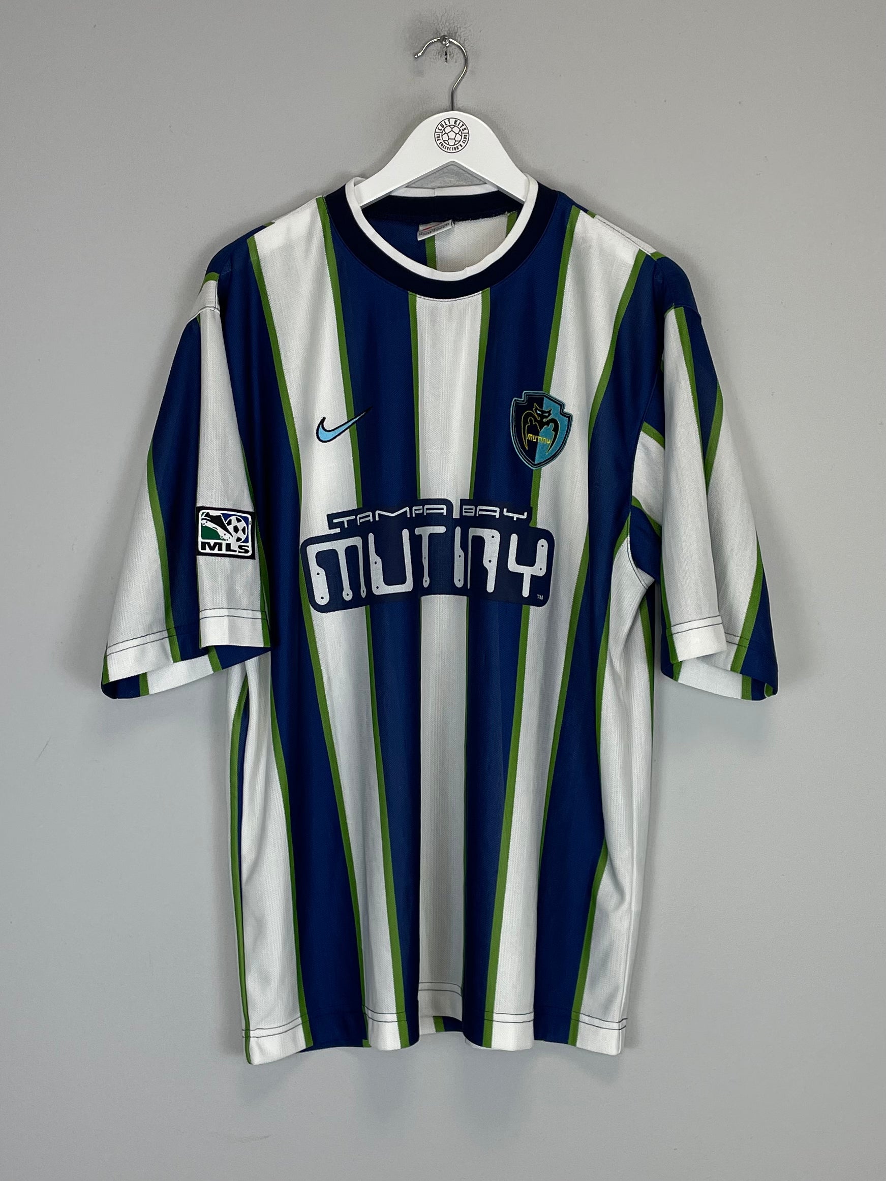 Shop 1998/99 TAMPA BAY MUTINY AWAY SHIRT (L) NIKE, classic football shirts, vintage football shirts & retro soccer jerseys at Cult Kits