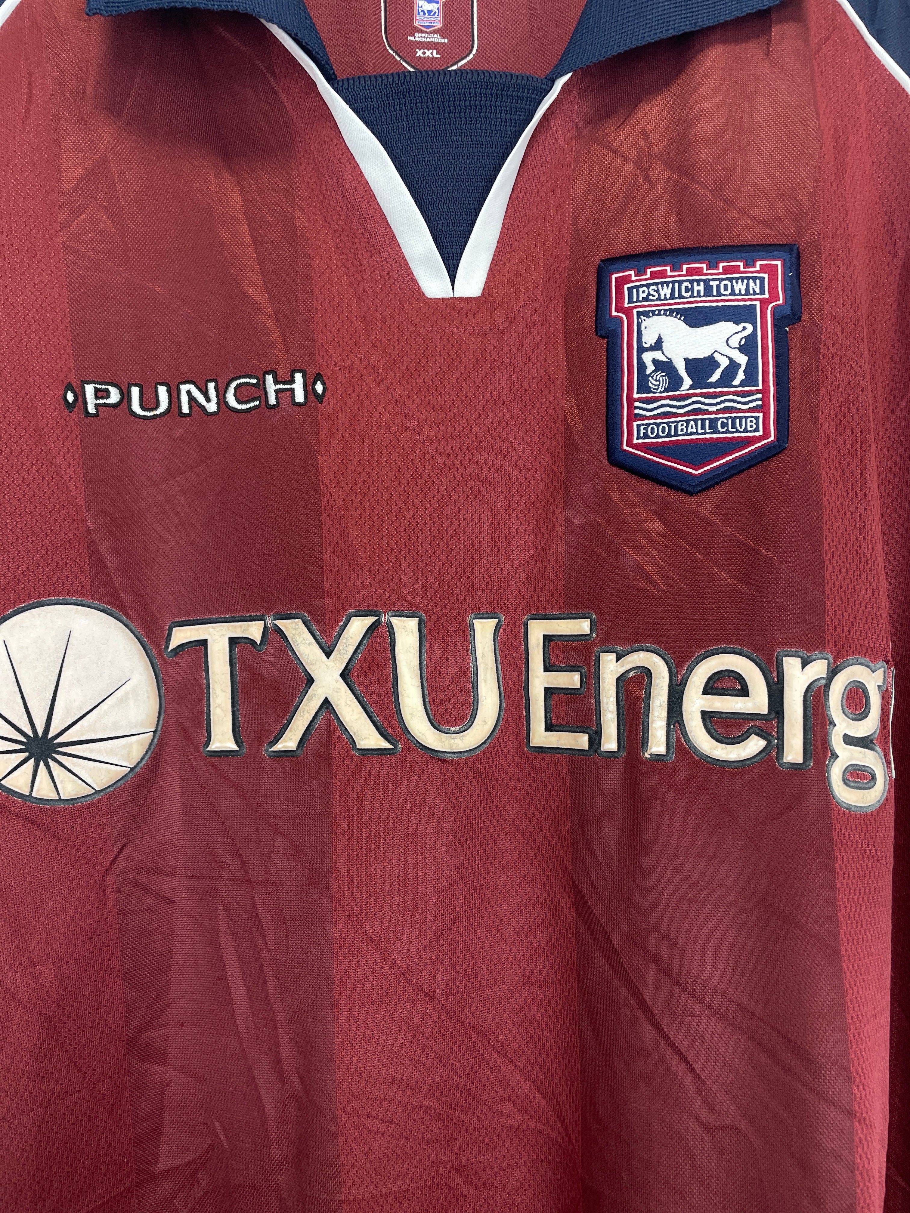 Shop 2002/04 IPSWICH TOWN AWAY SHIRT (XXL) PUNCH, classic football shirts, vintage football shirts & retro soccer jerseys at Cult Kits