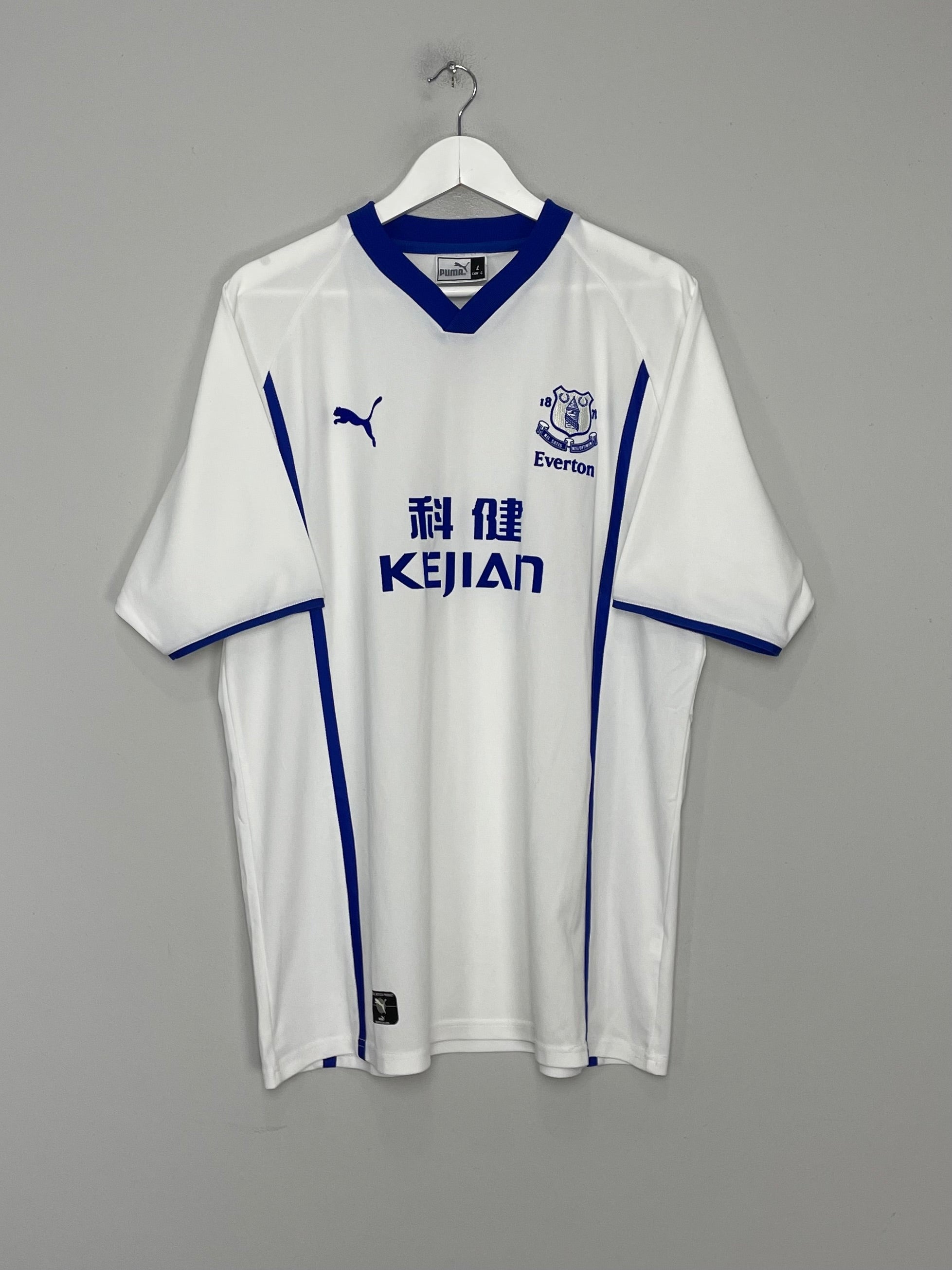 Shop 2002/03 EVERTON ROONEY #18 AWAY SHIRT (L) PUMA, classic football shirts, vintage football shirts & retro soccer jerseys at Cult Kits