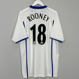 Shop 2002/03 EVERTON ROONEY #18 AWAY SHIRT (L) PUMA, classic football shirts, vintage football shirts & retro soccer jerseys at Cult Kits