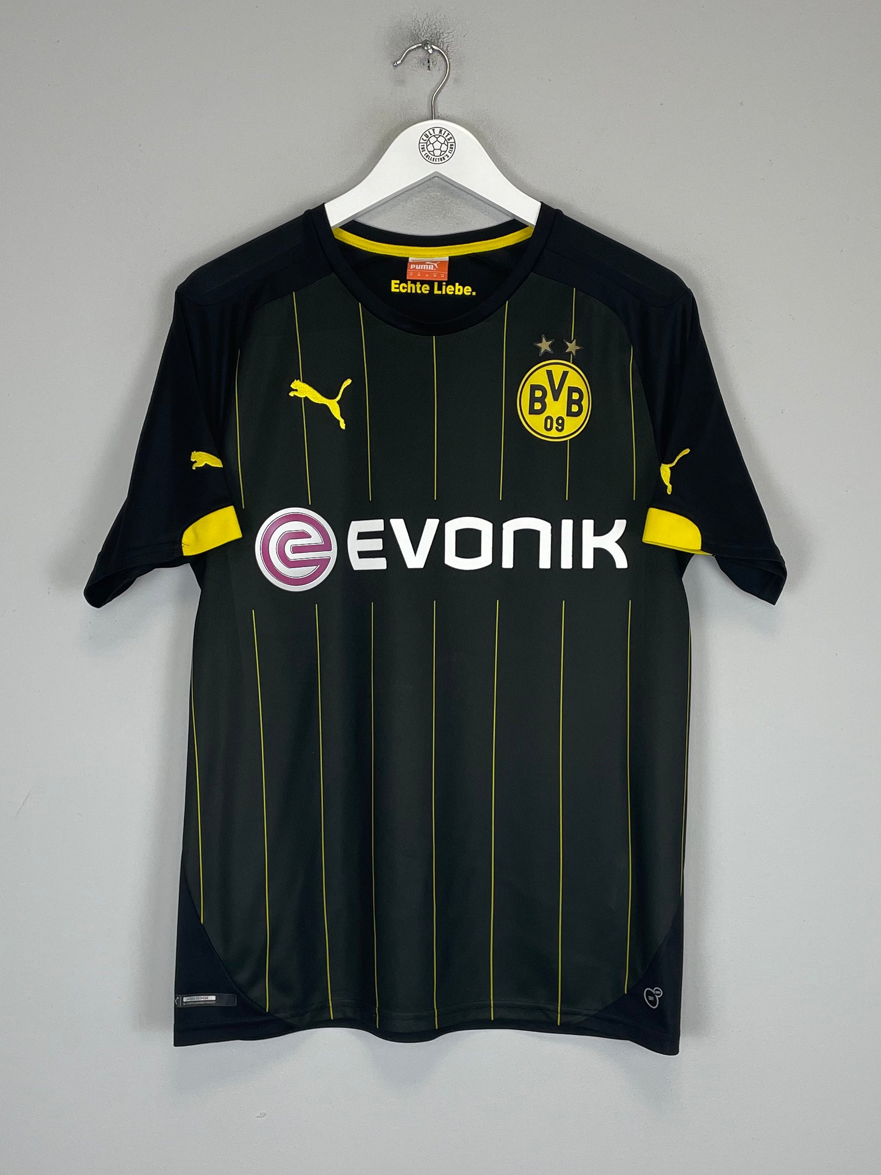 Shop 2014/15 DORTMUND AWAY SHIRT (M) PUMA, classic football shirts, vintage football shirts & retro soccer jerseys at Cult Kits