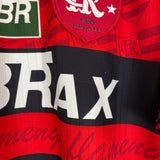 1995/96 FLAMENGO ROMARIO #11 *CENTENARY* HOME SHIRT (L) UMBRO