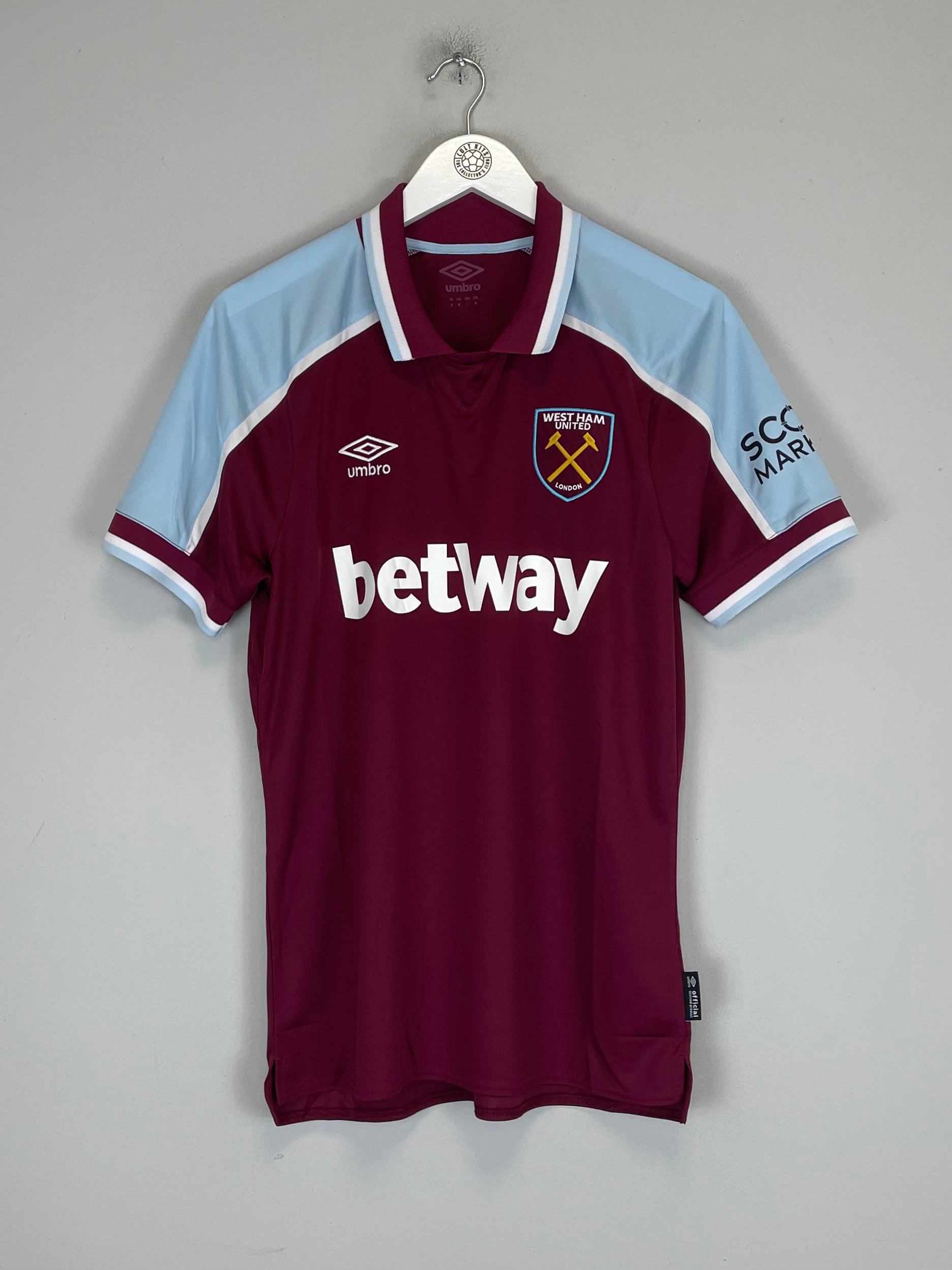 Shop 2021/22 WEST HAM HOME SHIRT (M) UMBRO, classic football shirts, vintage football shirts & retro soccer jerseys at Cult Kits