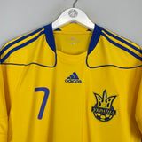 2010/12 UKRAINE SHEVCHENKO #7 HOME SHIRT (L) ADIDAS