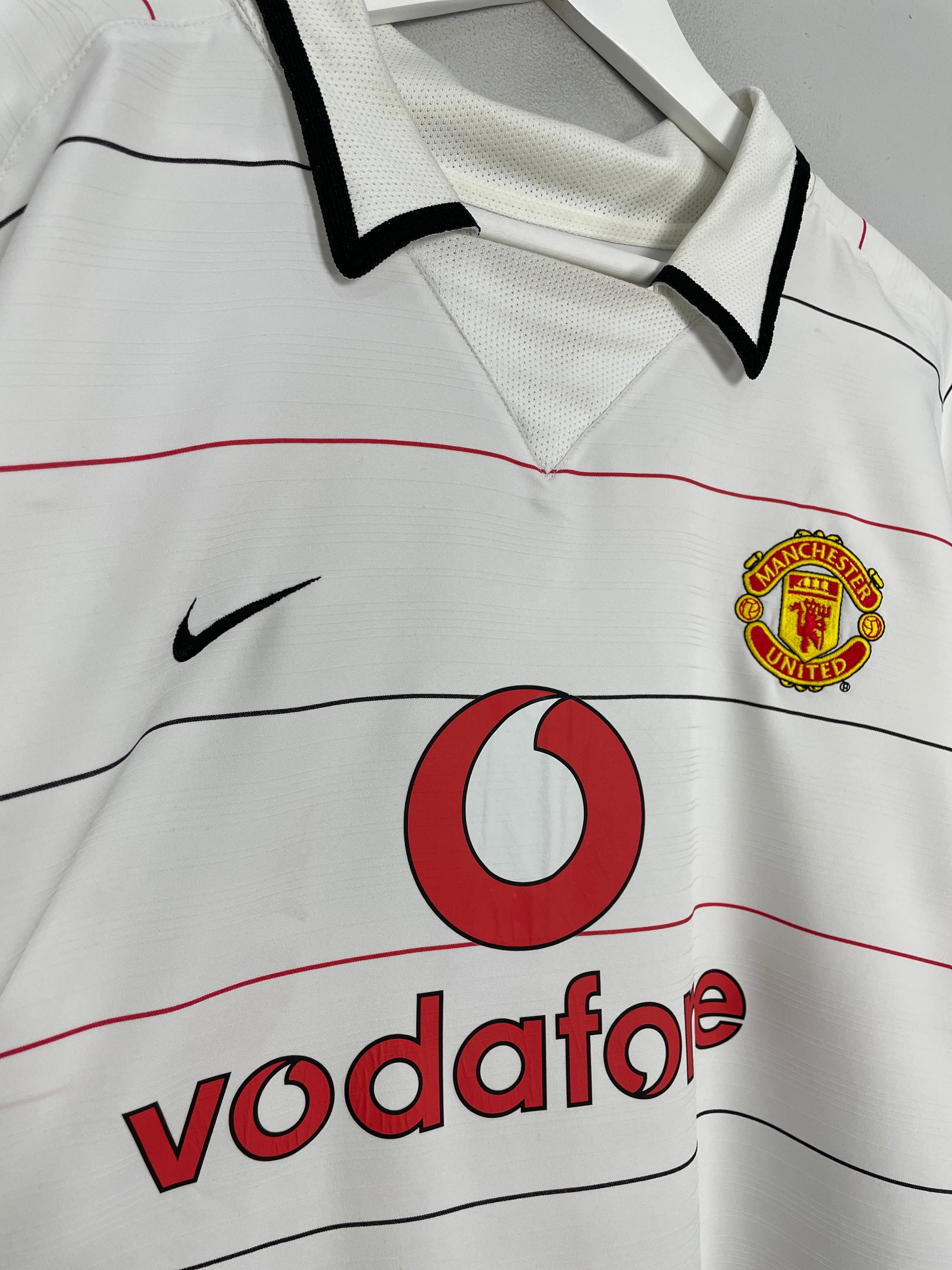 Shop 2003/04 MANCHESTER UNITED RONALDO #7 C/L AWAY SHIRT (XXXL) NIKE, classic football shirts, vintage football shirts & retro soccer jerseys at Cult Kits