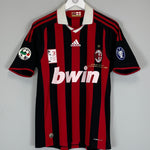 Shop 2009/10 AC MILAN MALDINI #3 *TRIBUTE* HOME SHIRT (S) ADIDAS, classic football shirts, vintage football shirts & retro soccer jerseys at Cult Kits