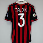 Shop 2009/10 AC MILAN MALDINI #3 *TRIBUTE* HOME SHIRT (S) ADIDAS, classic football shirts, vintage football shirts & retro soccer jerseys at Cult Kits