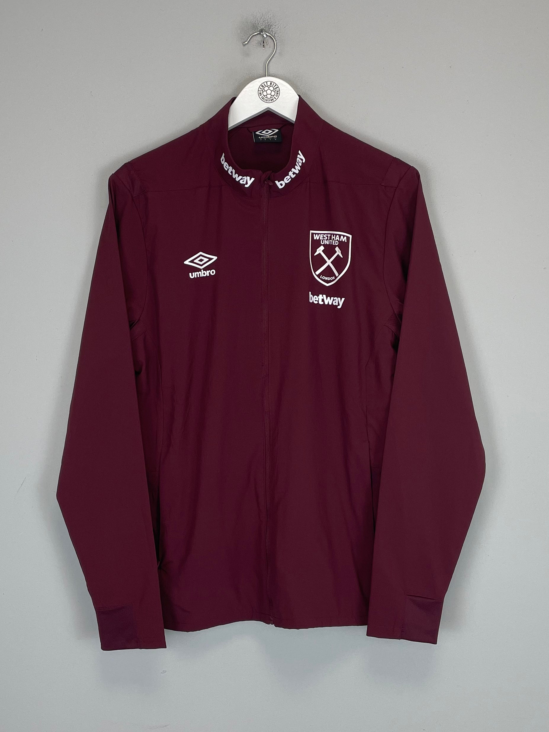 Shop 2022/23 WEST HAM TRACK JACKET (M) UMBRO, classic football shirts, vintage football shirts & retro soccer jerseys at Cult Kits
