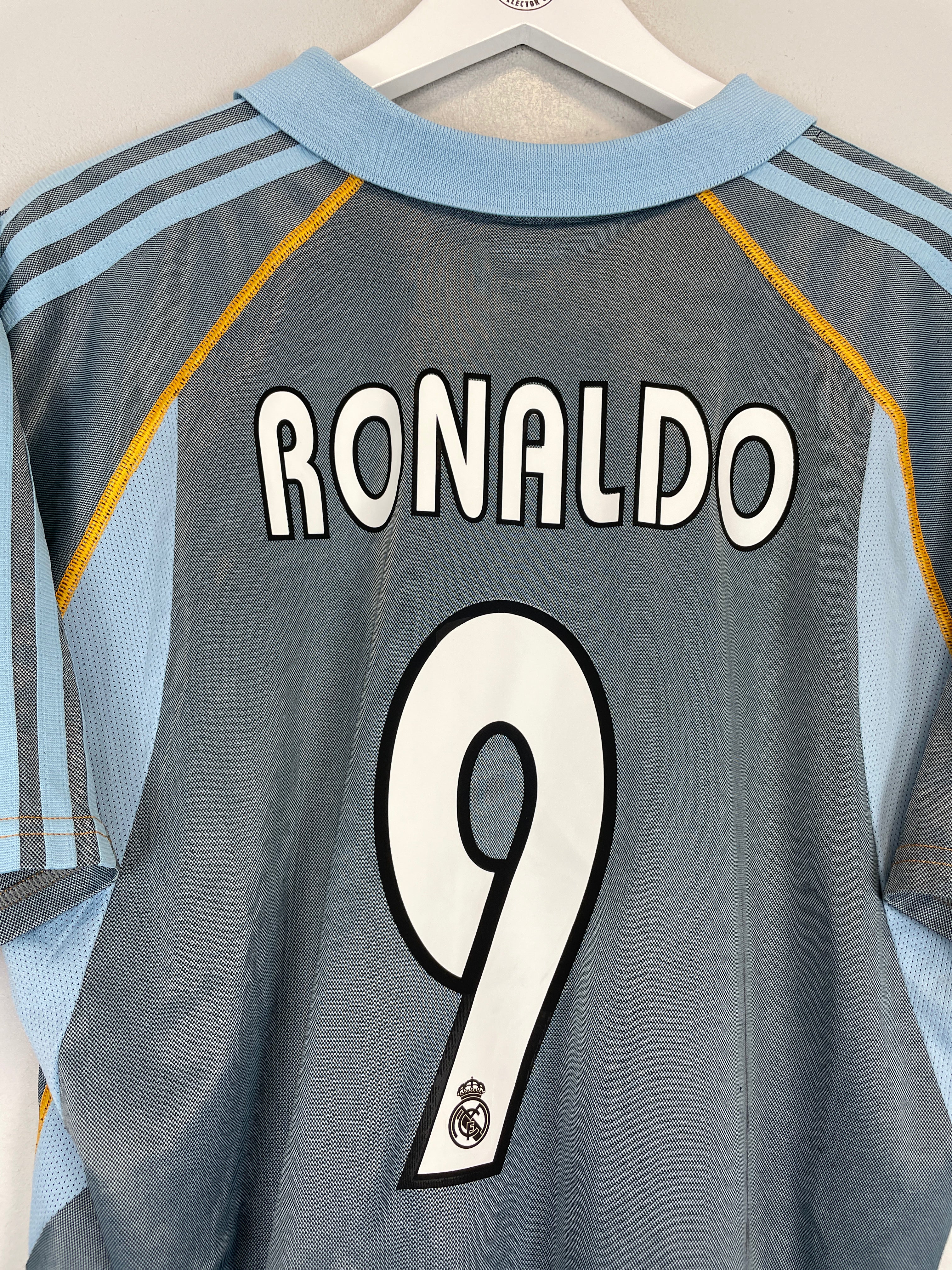 Shop 2003/04 REAL MADRID RONALDO #9 THIRD SHIRT (M) ADIDAS, classic football shirts, vintage football shirts & retro soccer jerseys at Cult Kits
