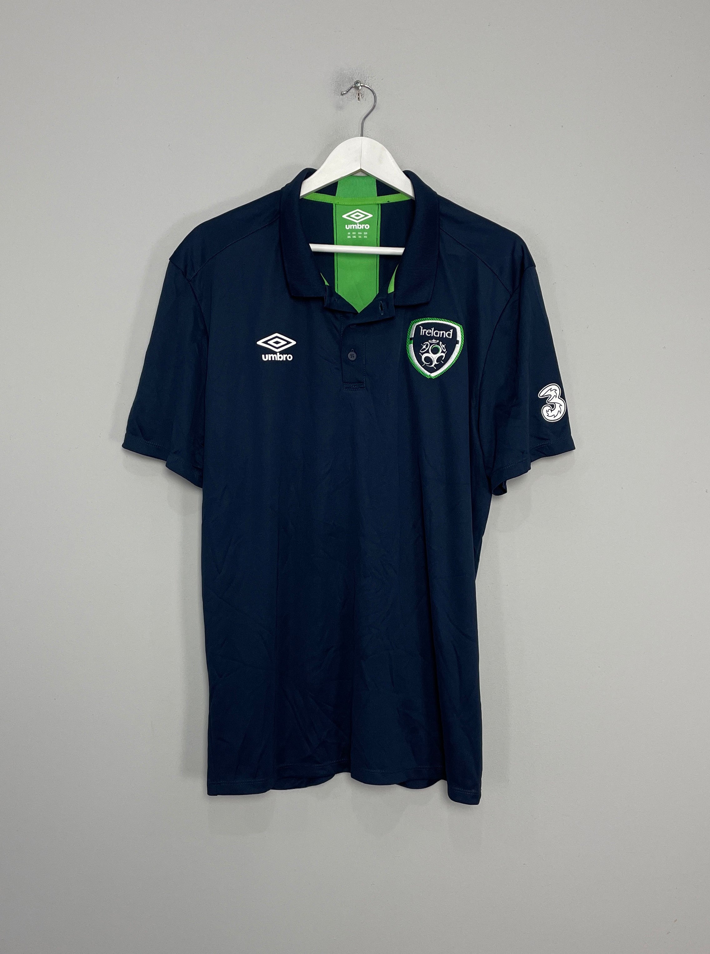 Shop 2016 IRELAND POLO SHIRT (XXL) UMBRO, classic football shirts, vintage football shirts & retro soccer jerseys at Cult Kits
