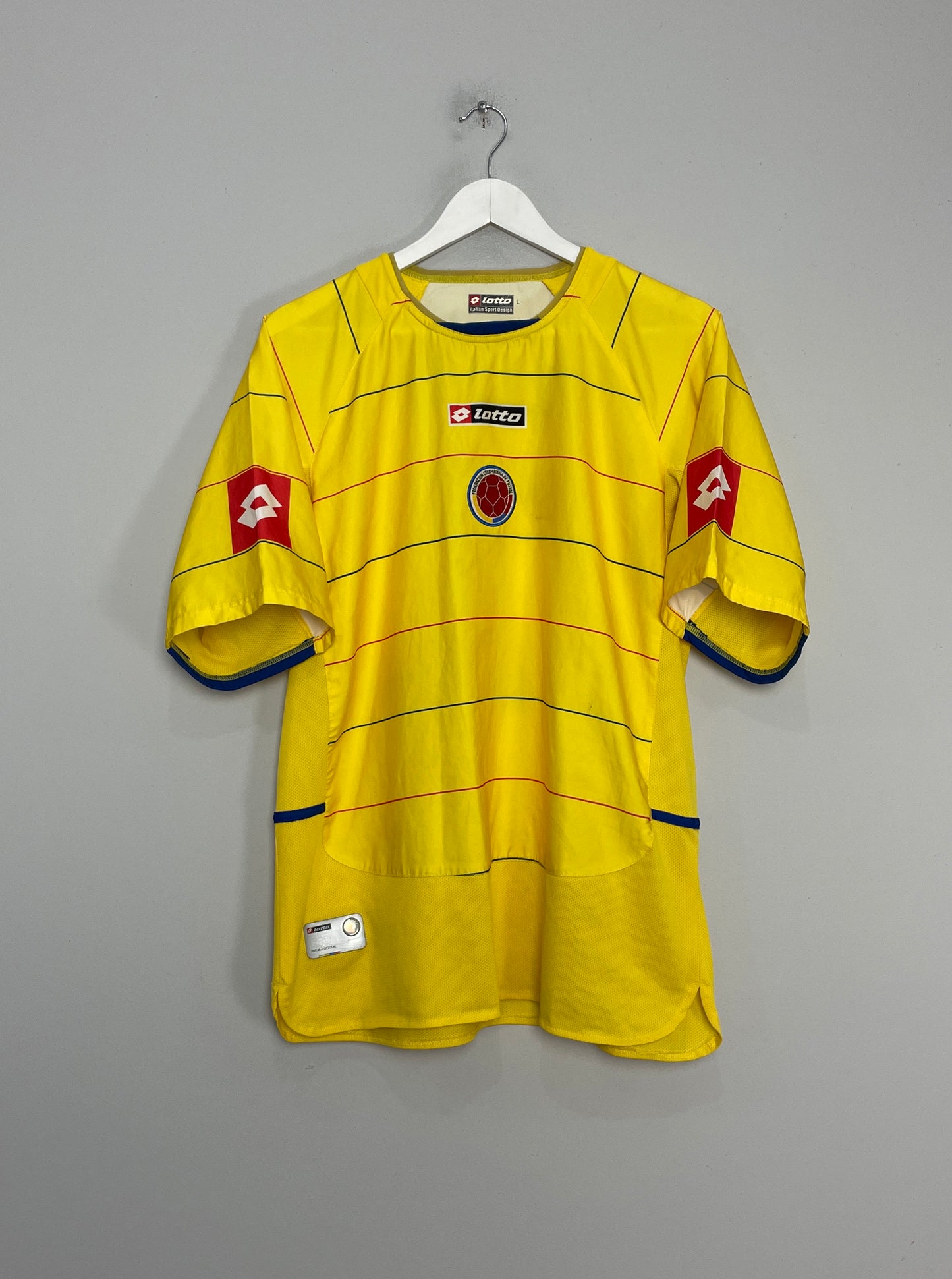 2004/06 COLOMBIA RODALLEGA #7 HOME SHIRT (L) LOTTO