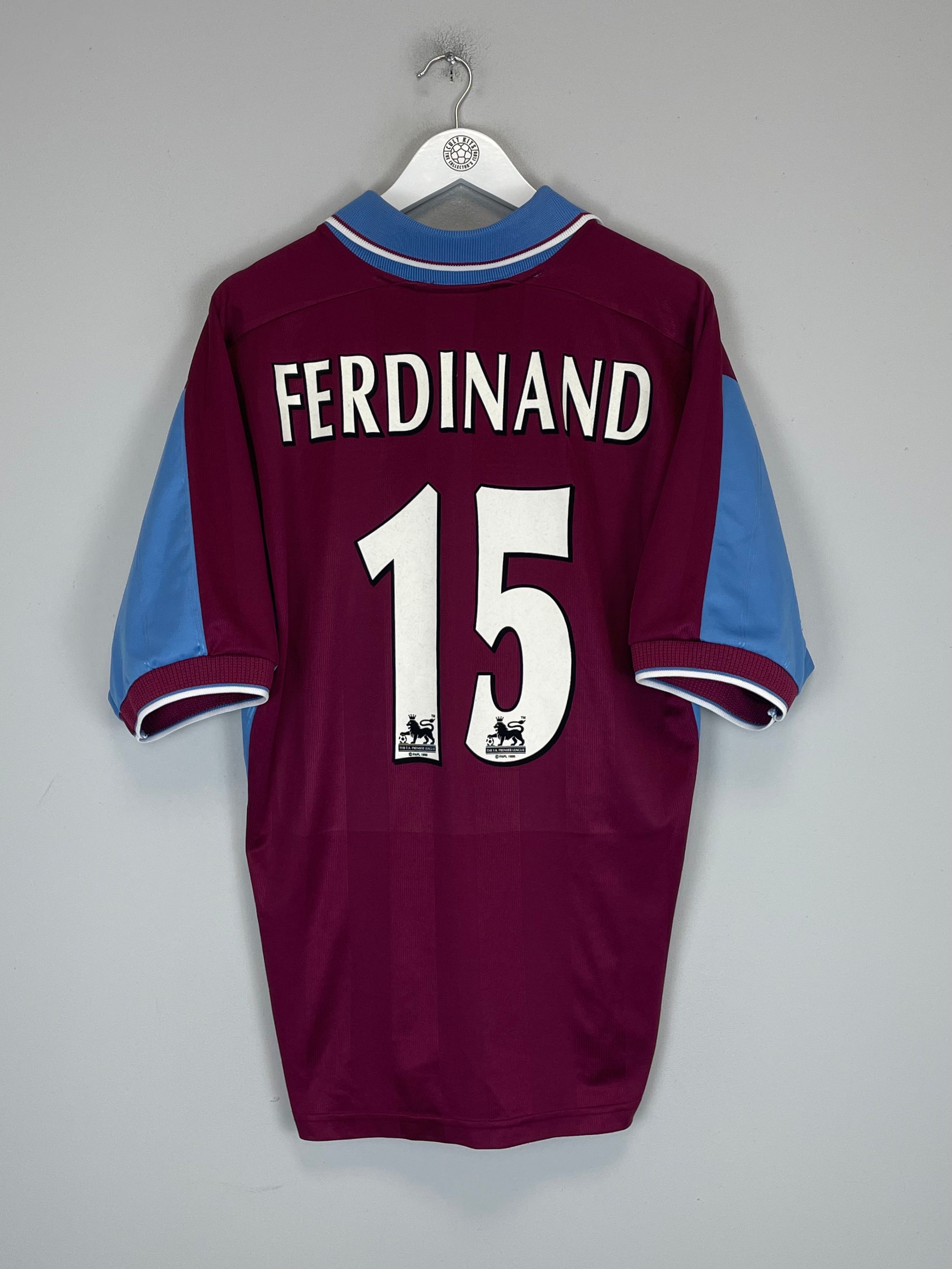 1997/98 WEST HAM FERDINAND #15 HOME SHIRT (L) PONY – Cult Kits 1997/98 WEST HAM FERDINAND #15 HOME SHIRT (L) PONY – Cult Kits