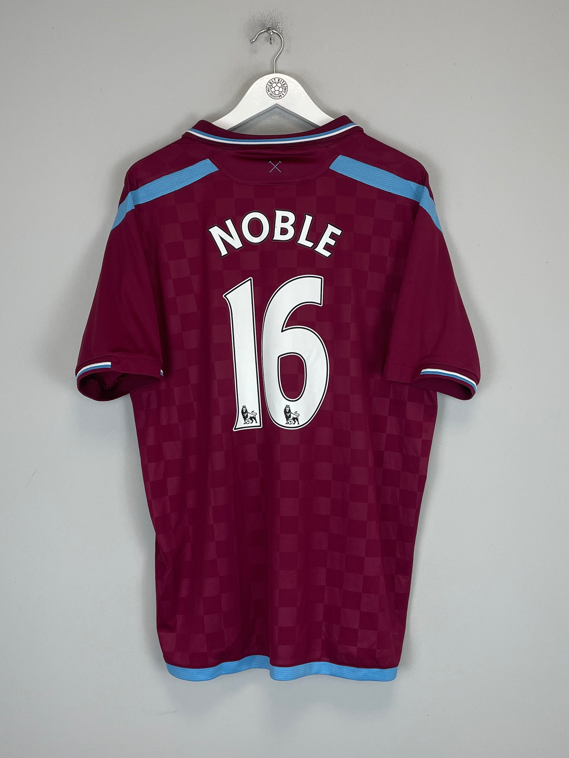 Shop 2009/10 WEST HAM NOBLE #16 HOME SHIRT (M) UMBRO, classic football shirts, vintage football shirts & retro soccer jerseys at Cult Kits
