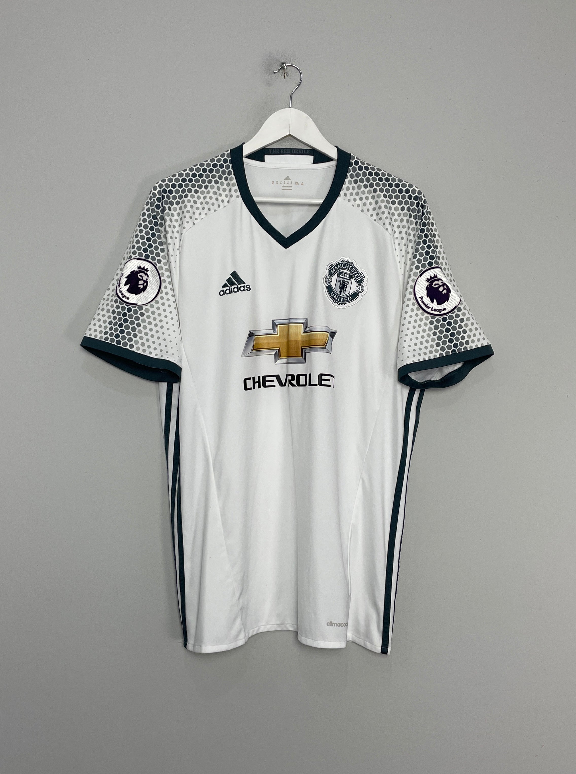 Shop 2016/17 MANCHESTER UNITED MKHITARYAN #22 THIRD SHIRT (XL) ADIDAS, classic football shirts, vintage football shirts & retro soccer jerseys at Cult Kits