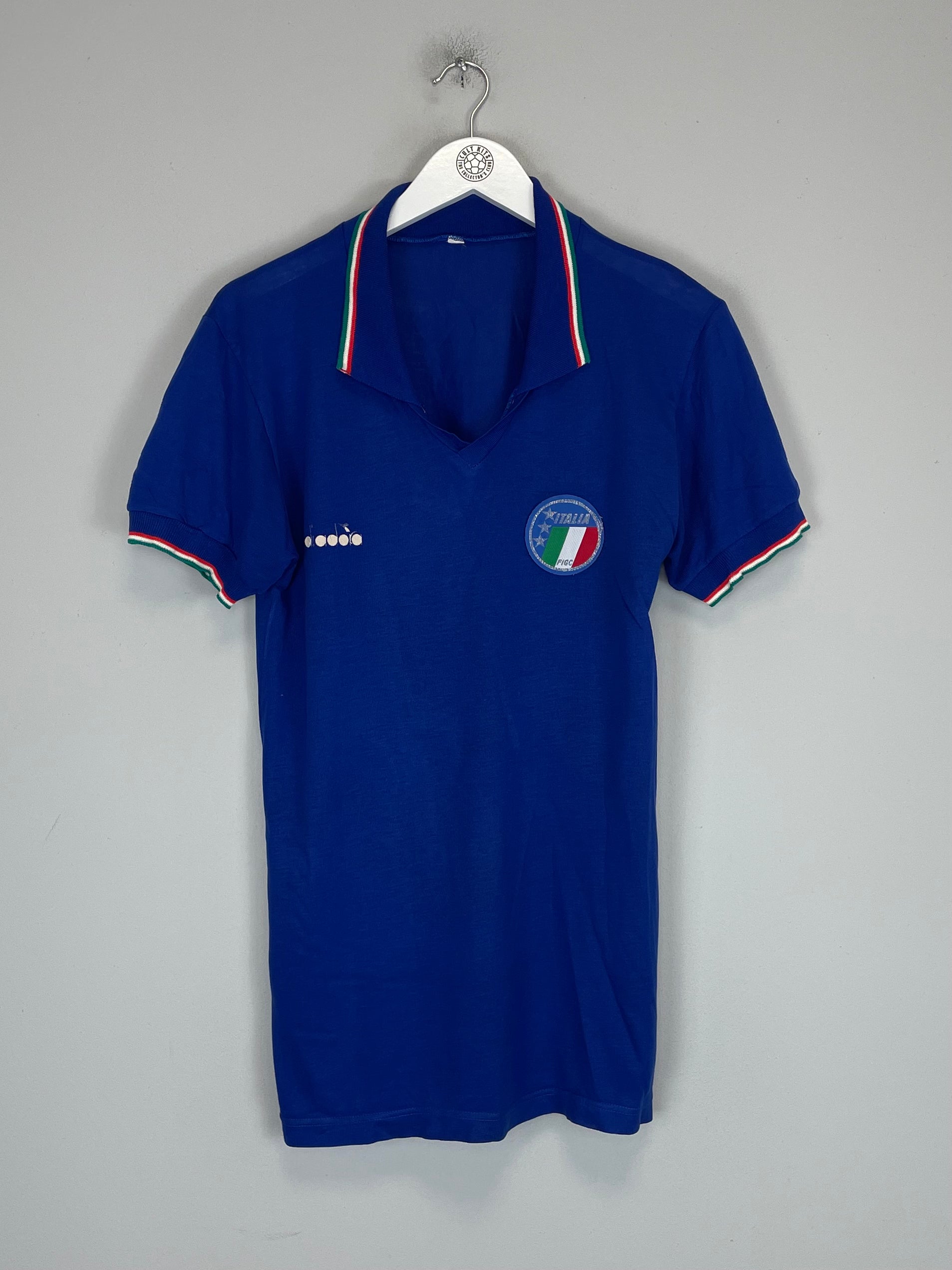 Shop 1986/91 ITALY HOME SHIRT (M) DIADORA, classic football shirts, vintage football shirts & retro soccer jerseys at Cult Kits