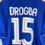 Shop 2005/06 CHELSEA DROGBA #15 *CENTENARY* HOME SHIRT (XXL) UMBRO, classic football shirts, vintage football shirts & retro soccer jerseys at Cult Kits
