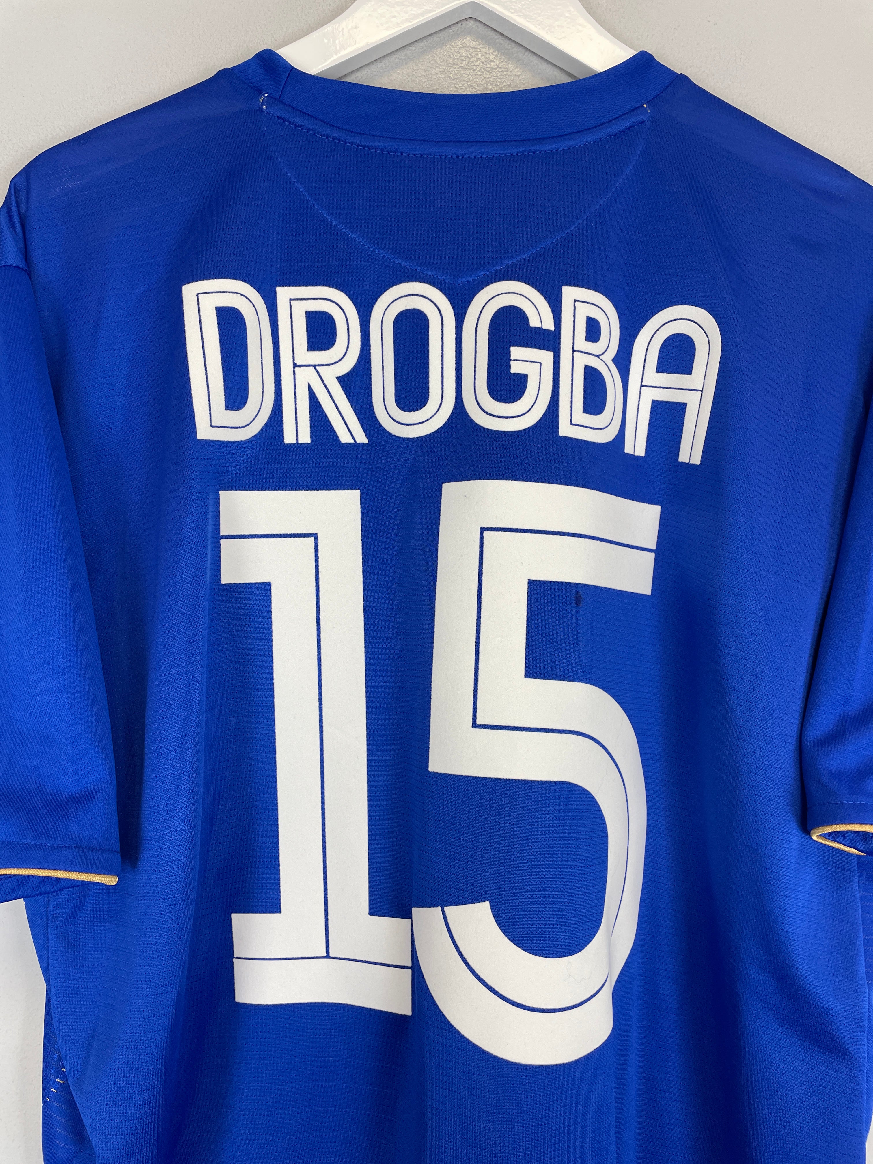 Shop 2005/06 CHELSEA DROGBA #15 *CENTENARY* HOME SHIRT (XXL) UMBRO, classic football shirts, vintage football shirts & retro soccer jerseys at Cult Kits
