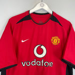 Shop 2002/04 MANCHESTER UNITED KEANE #16 HOME SHIRT (M) NIKE, classic football shirts, vintage football shirts & retro soccer jerseys at Cult Kits