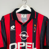 1995/96 AC MILAN BAGGIO #18 HOME SHIRT (L) LOTTO