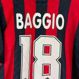 1995/96 AC MILAN BAGGIO #18 HOME SHIRT (L) LOTTO