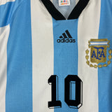 1998 ARGENTINA ORTEGA #10 HOME SHIRT (M) ADIDAS