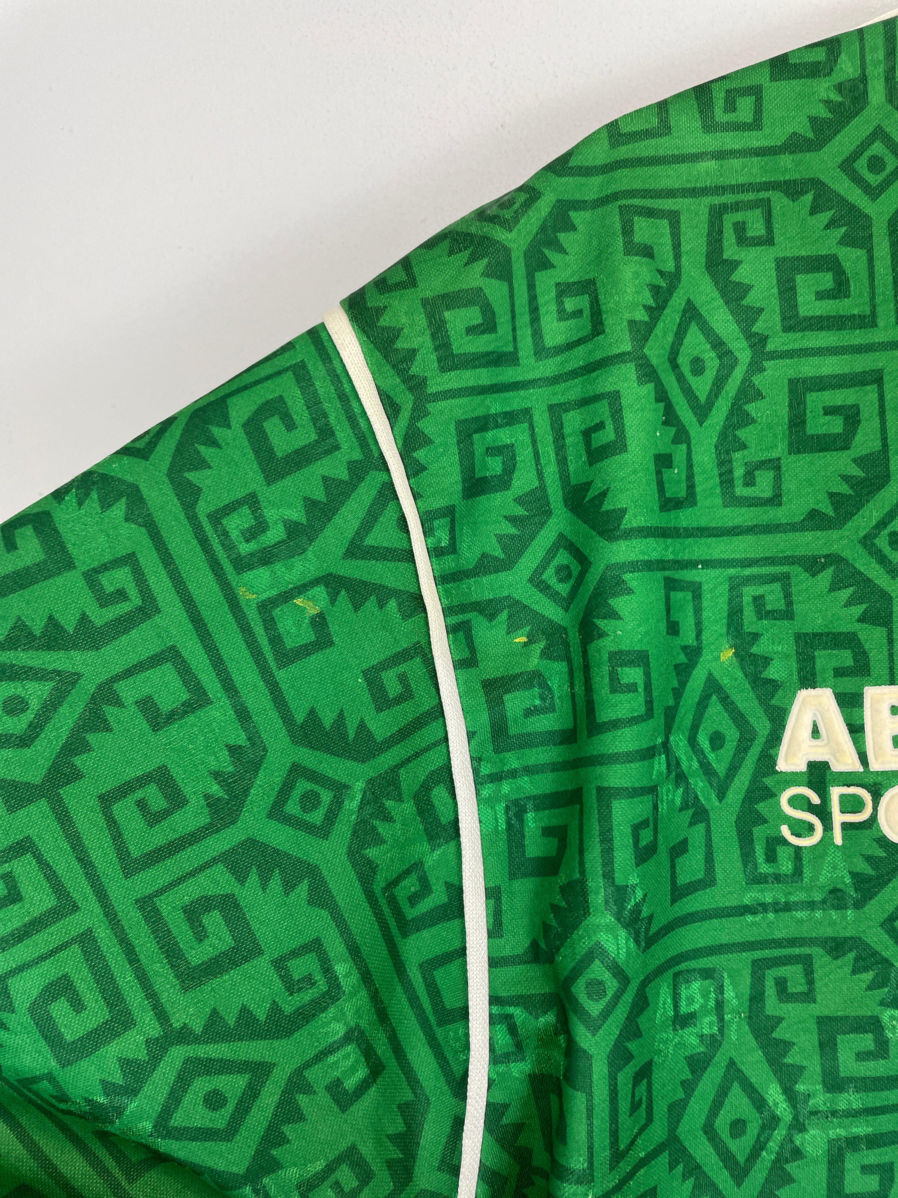 Shop 1995/96 MEXICO HOME SHIRT (L) ABA SPORT, classic football shirts, vintage football shirts & retro soccer jerseys at Cult Kits