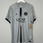 Shop 2022/23 PSG Messi #30 *BNWT* Away Shirt (XL) Jordan, classic football shirts, vintage football shirts & retro soccer jerseys at Cult Kits