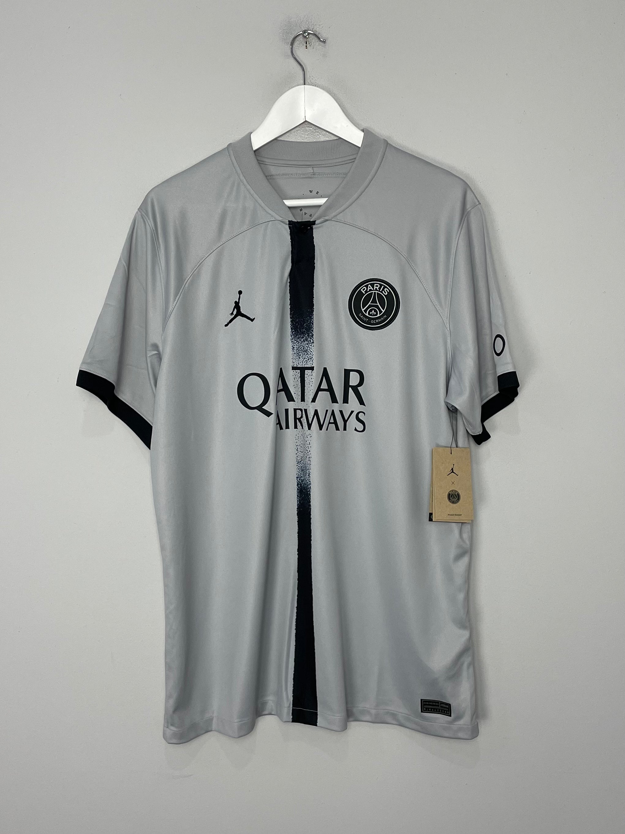 Shop 2022/23 PSG Messi #30 *BNWT* Away Shirt (XL) Jordan, classic football shirts, vintage football shirts & retro soccer jerseys at Cult Kits