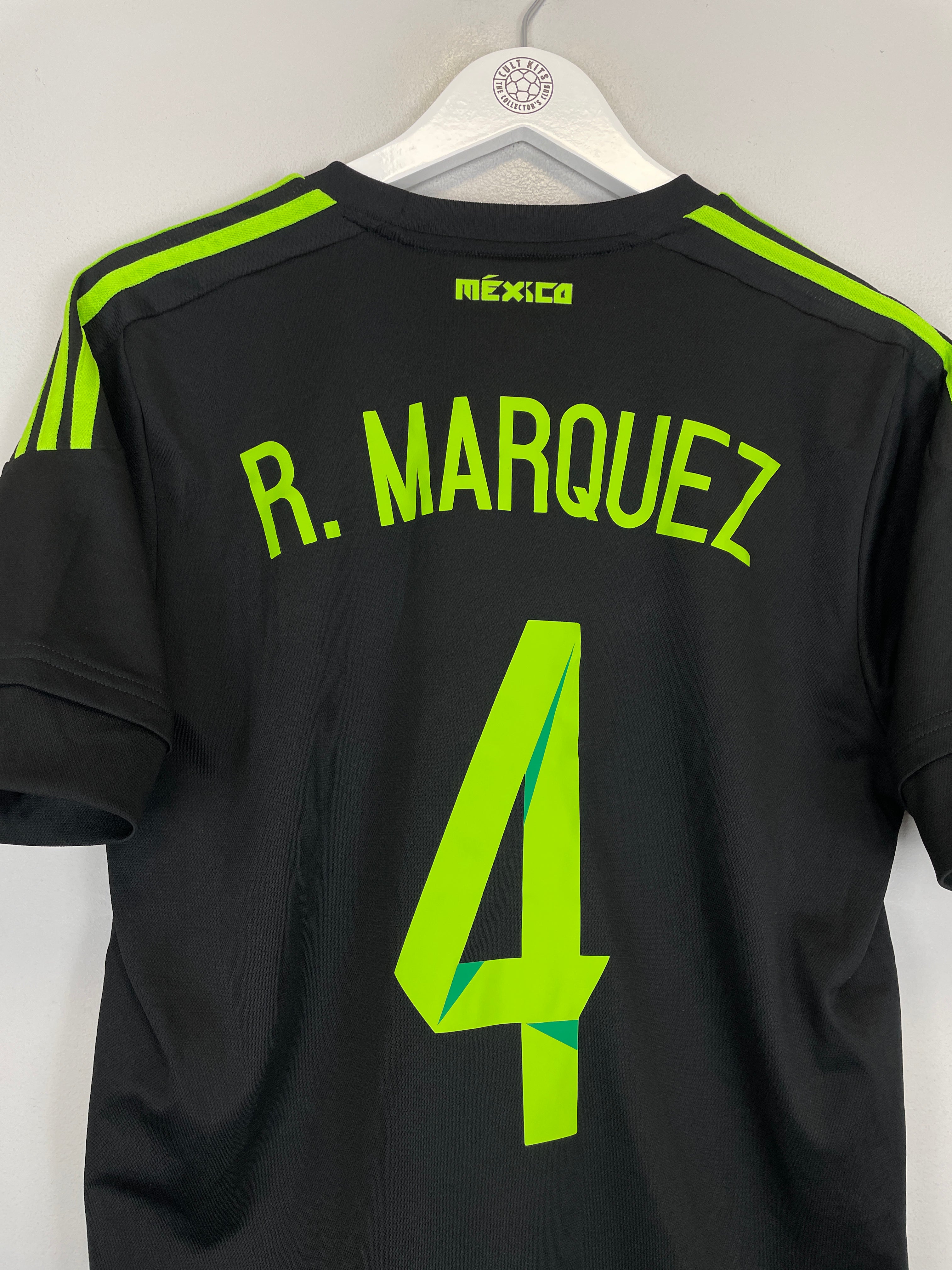 Shop 2015/16 MEXICO MARQUEZ #4 AWAY SHIRT (M) ADIDAS, classic football shirts, vintage football shirts & retro soccer jerseys at Cult Kits