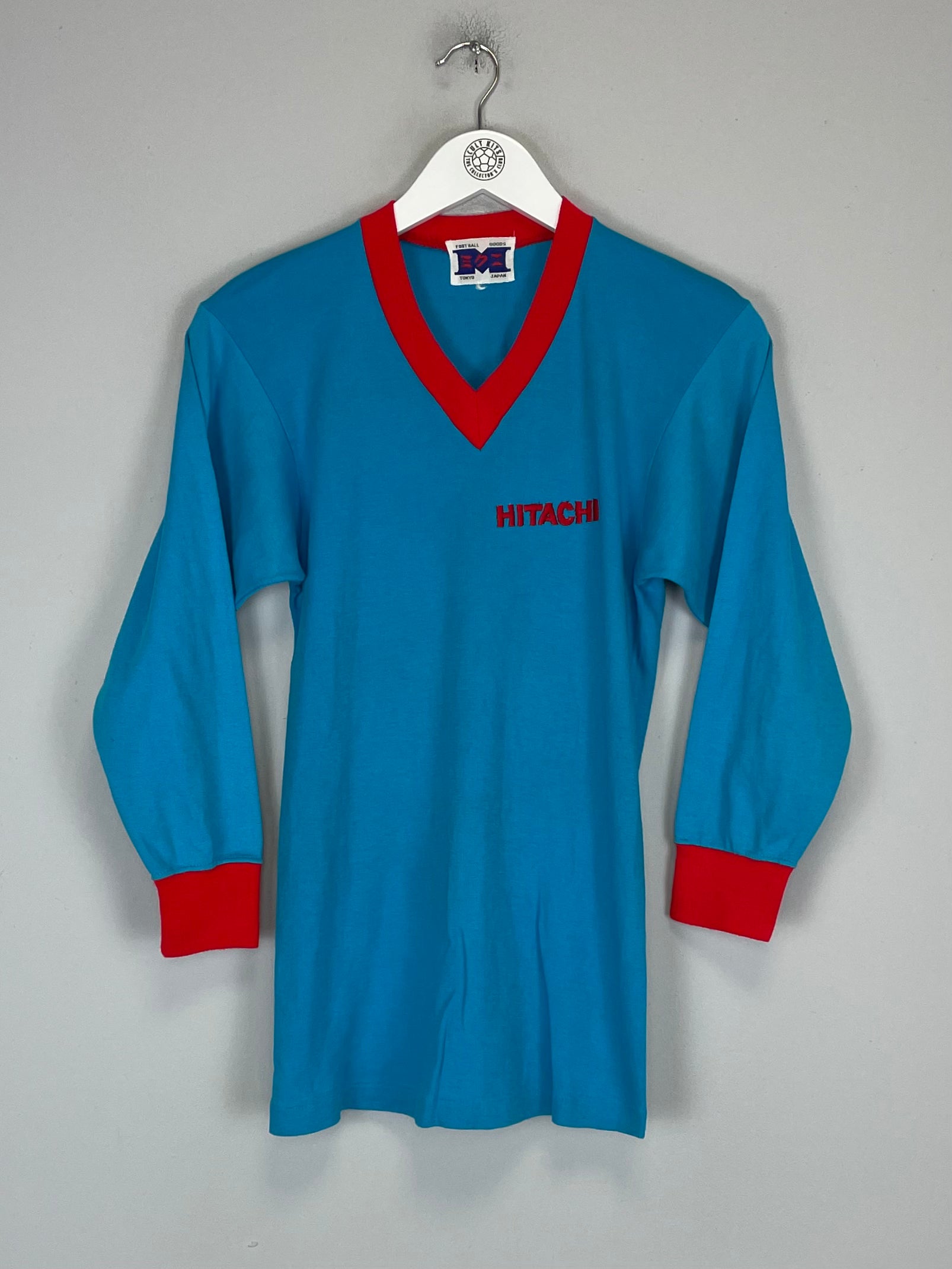 Shop 1980'S HITACHI #15 RETRO REISSUE SHIRT (S), classic football shirts, vintage football shirts & retro soccer jerseys at Cult Kits