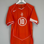 Shop 2004/06 NETHERLANDS V.NISTELROOY #10 HOME SHIRT (M) NIKE, classic football shirts, vintage football shirts & retro soccer jerseys at Cult Kits