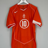 Shop 2004/06 NETHERLANDS V.NISTELROOY #10 HOME SHIRT (M) NIKE, classic football shirts, vintage football shirts & retro soccer jerseys at Cult Kits