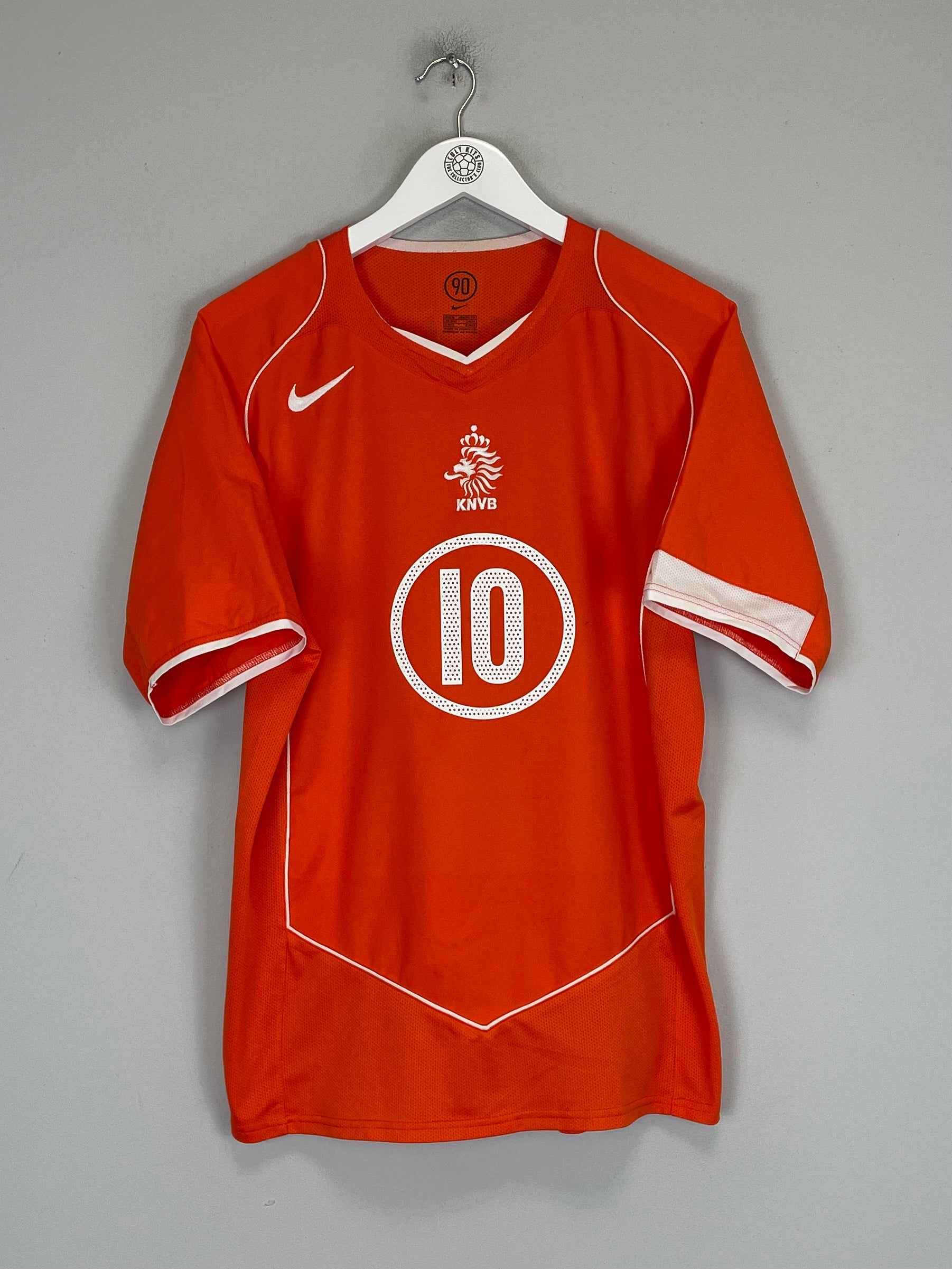Shop 2004/06 NETHERLANDS V.NISTELROOY #10 HOME SHIRT (M) NIKE, classic football shirts, vintage football shirts & retro soccer jerseys at Cult Kits