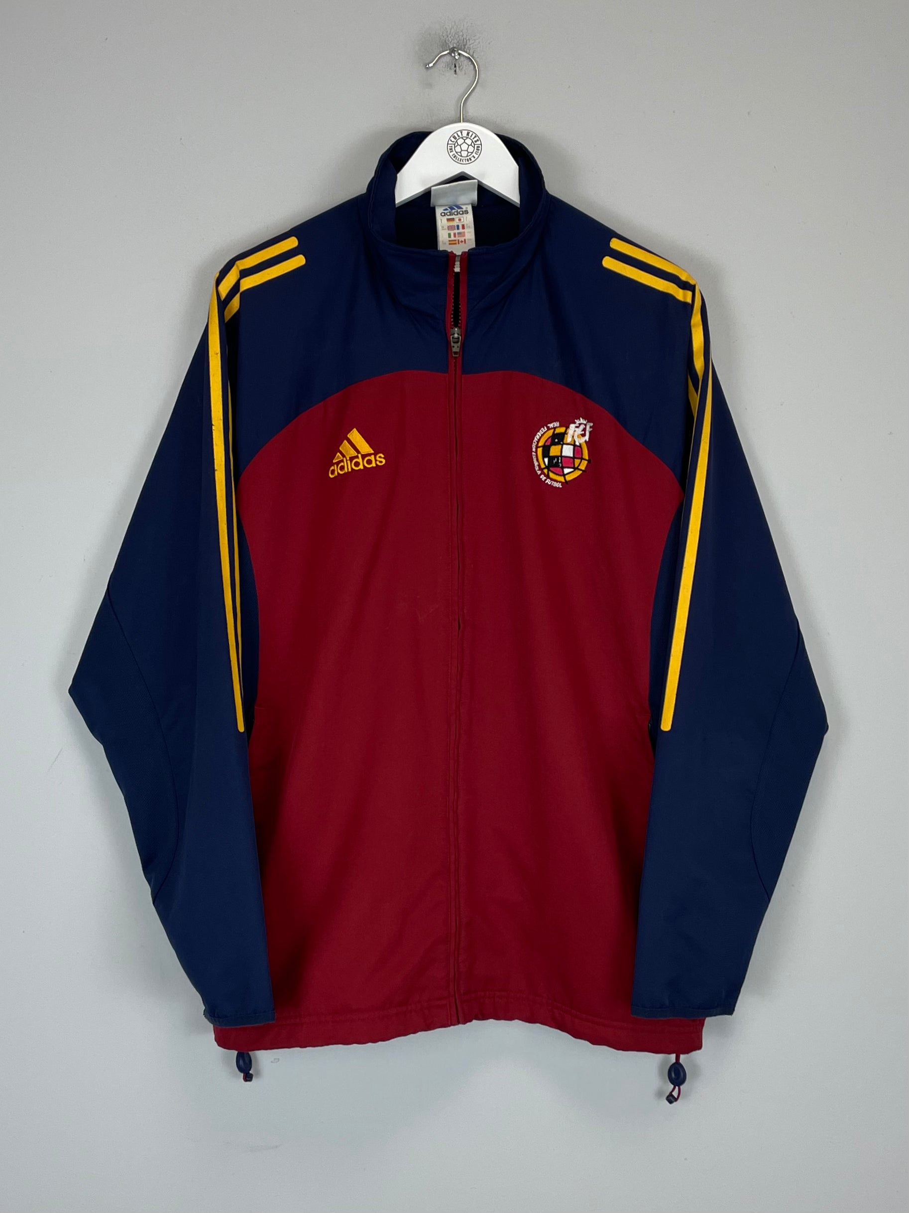 Shop 2000/02 SPAIN TRACK JACKET (M) ADIDAS, classic football shirts, vintage football shirts & retro soccer jerseys at Cult Kits