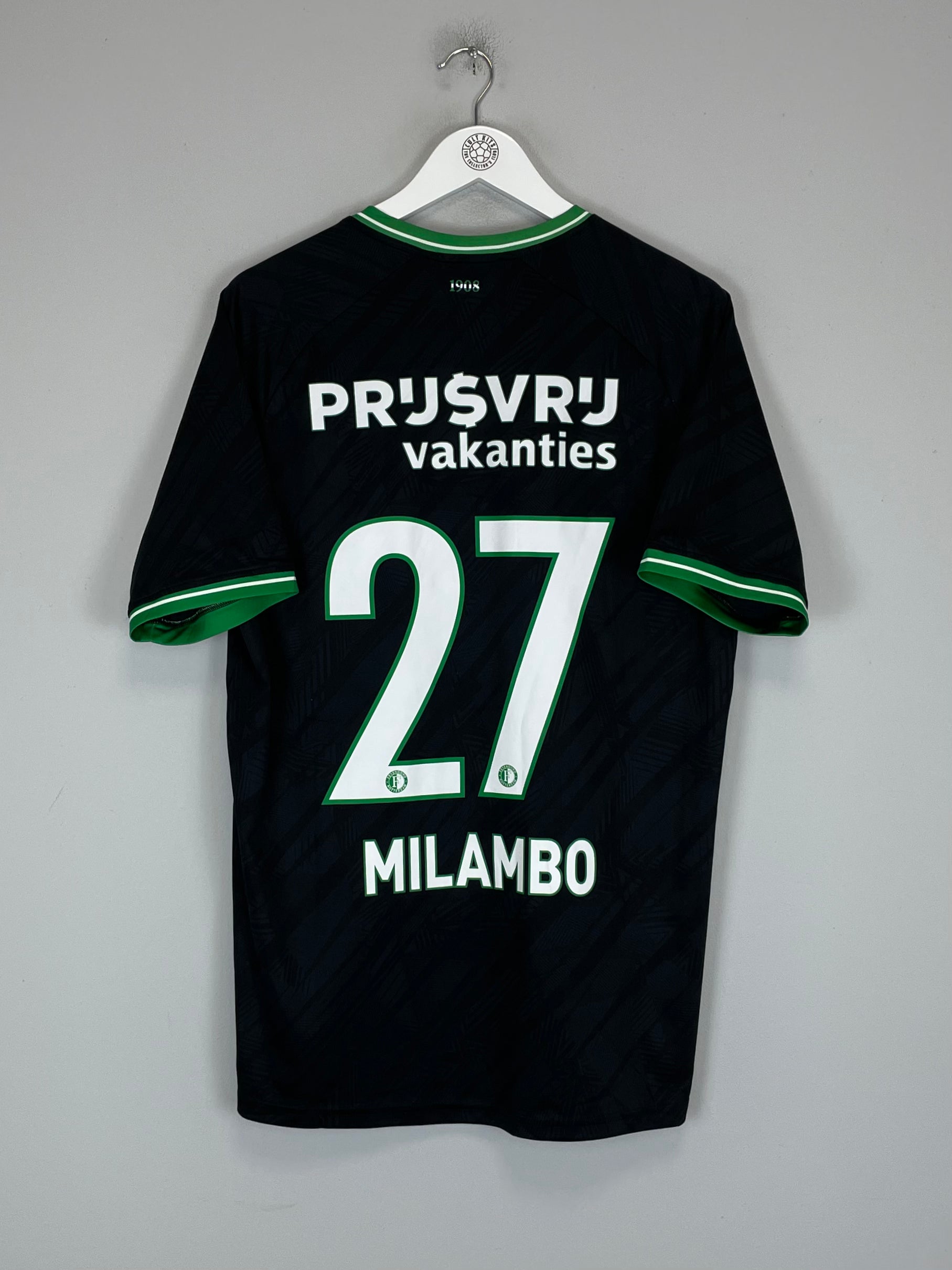 Shop 2024/25 FEYENOORD MILAMBO #27 AWAY SHIRT (L) CASTORE, classic football shirts, vintage football shirts & retro soccer jerseys at Cult Kits