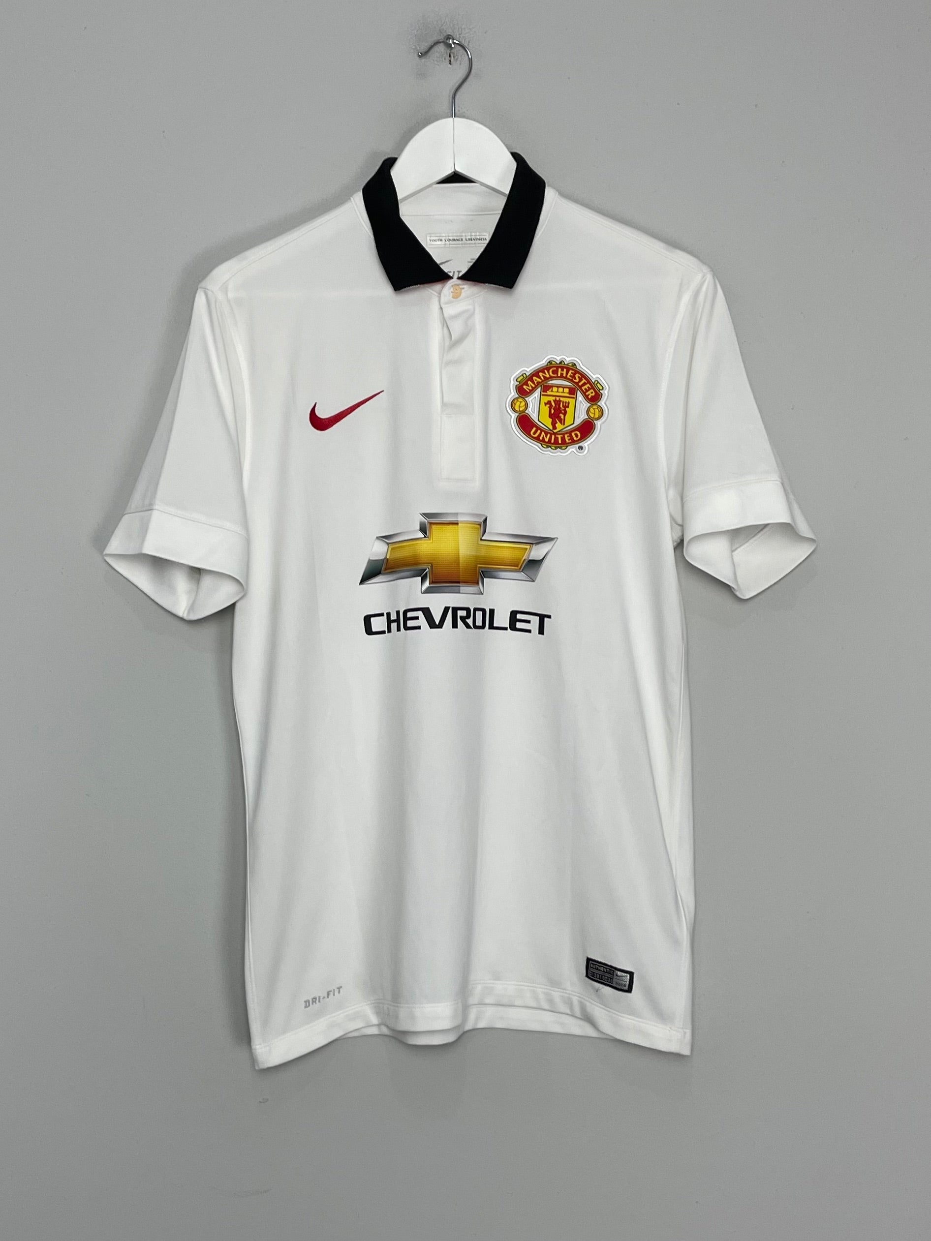 Shop 2014/15 MANCHESTER UNITED ROONEY #10 AWAY SHIRT (M) NIKE, classic football shirts, vintage football shirts & retro soccer jerseys at Cult Kits