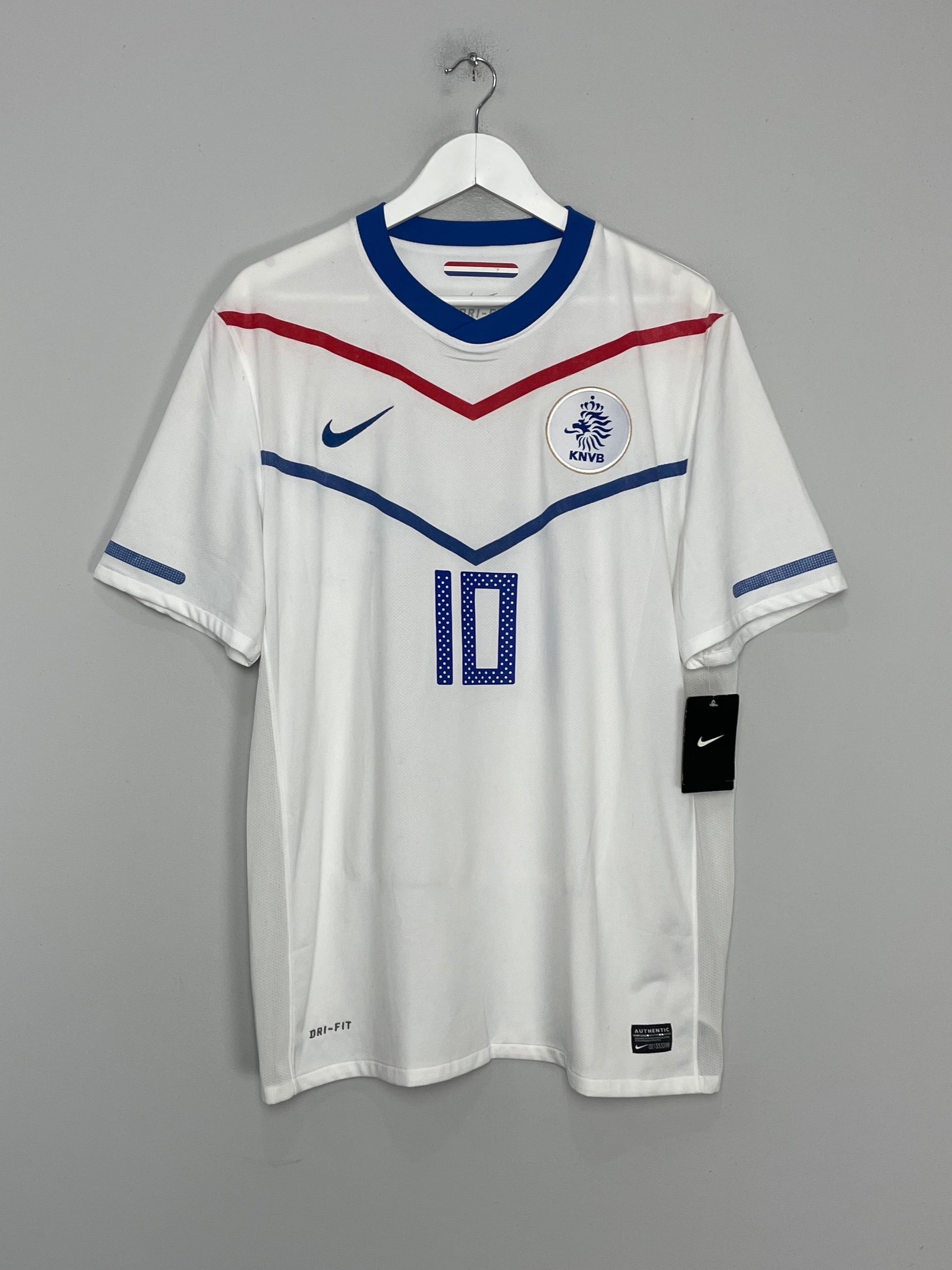 Shop 2010/11 NETHERLANDS SNEIJDER #10 *BNWT* AWAY SHIRT (XL) NIKE, classic football shirts, vintage football shirts & retro soccer jerseys at Cult Kits