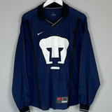 Shop 1998 UNAM PUMAS J.CAMPOS #1 SHIRT (M) NIKE, classic football shirts, vintage football shirts & retro soccer jerseys at Cult Kits