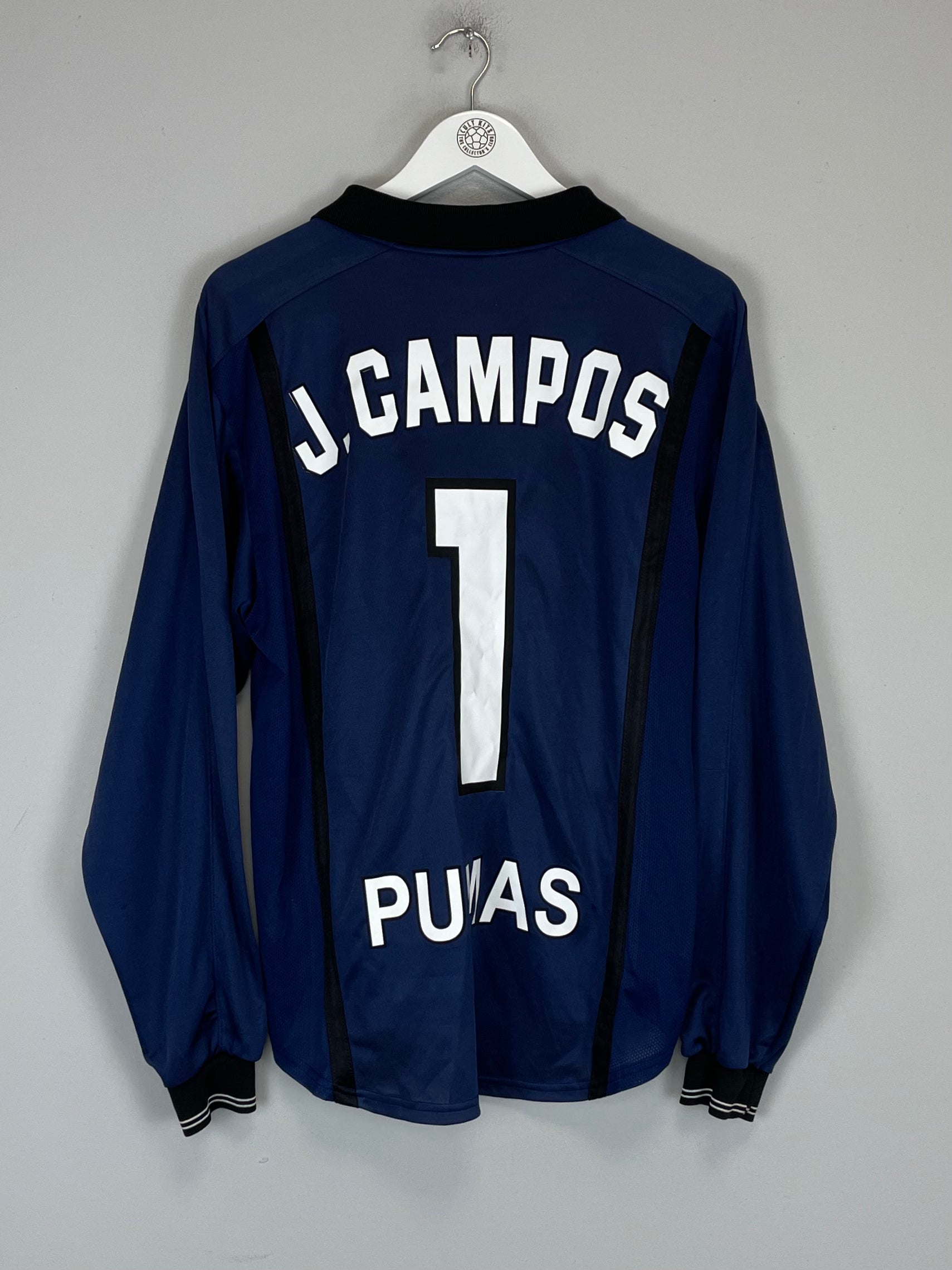 Shop 1998 UNAM PUMAS J.CAMPOS #1 SHIRT (M) NIKE, classic football shirts, vintage football shirts & retro soccer jerseys at Cult Kits