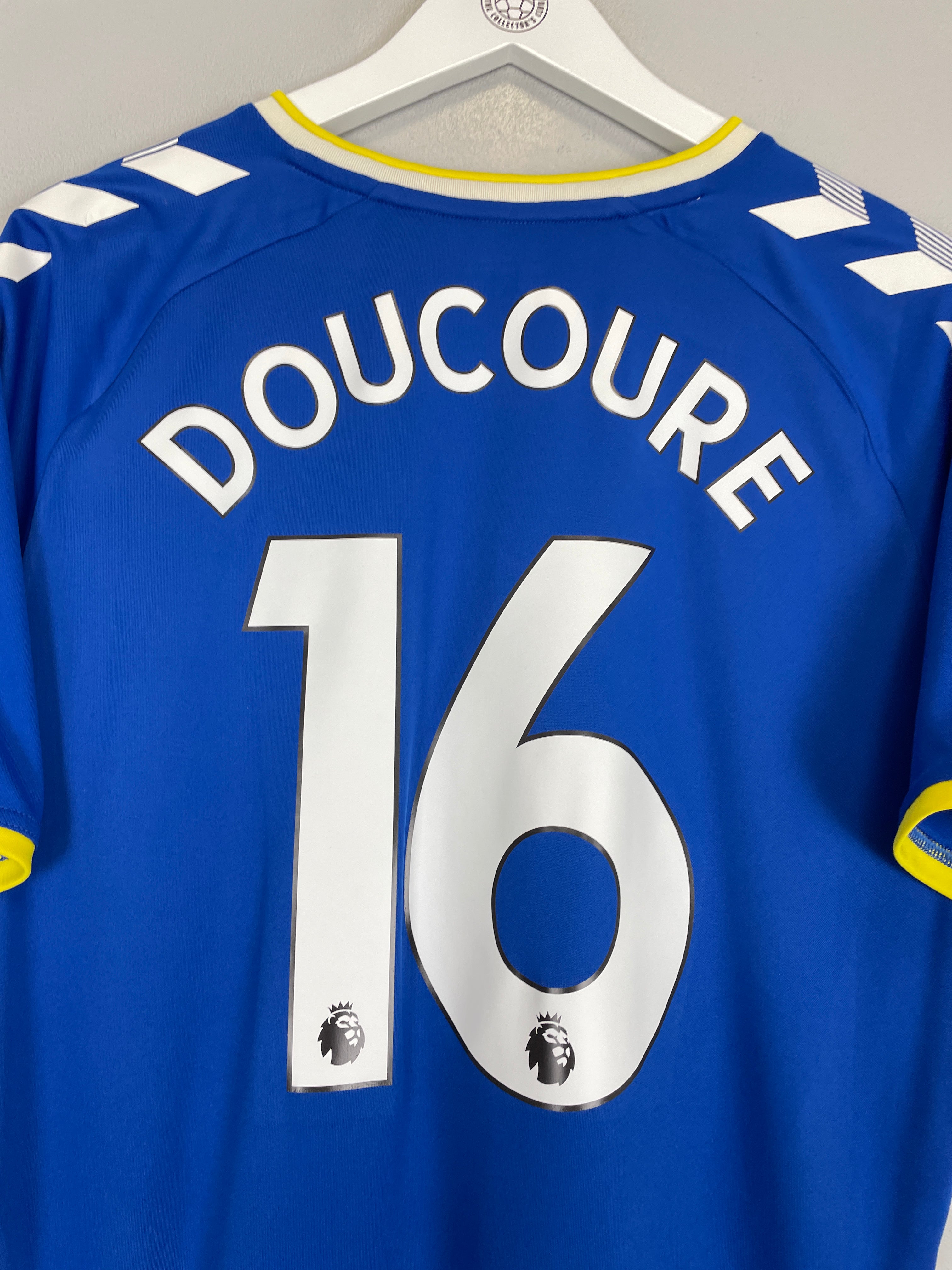 Shop 2021/22 EVERTON DOUCOURE #16 HOME SHIRT (L) HUMMEL, classic football shirts, vintage football shirts & retro soccer jerseys at Cult Kits