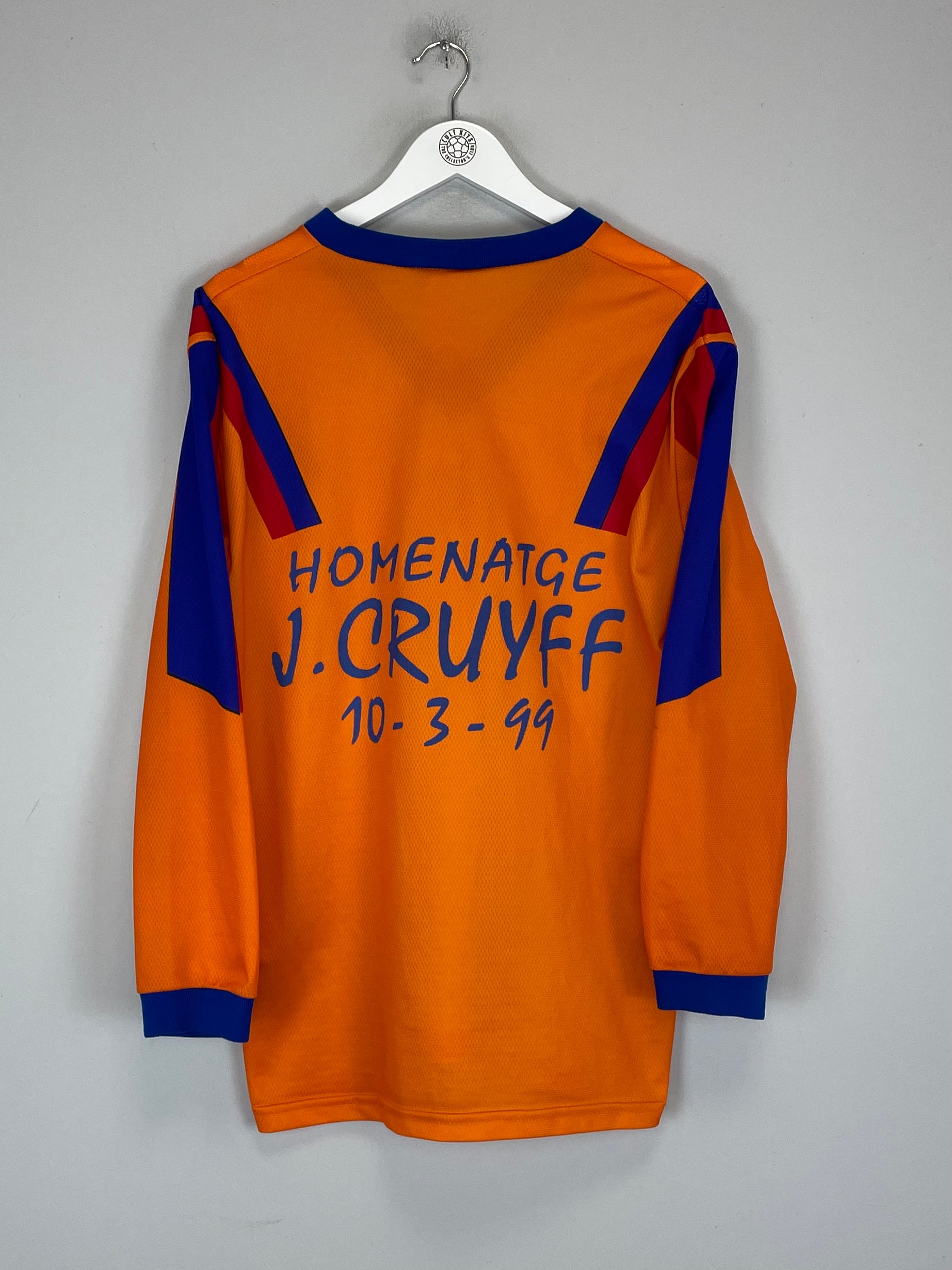 Shop 1999 BARCELONA CRUYFF TESTIMONIAL SHIRT (XL) VESTISPORT, classic football shirts, vintage football shirts & retro soccer jerseys at Cult Kits