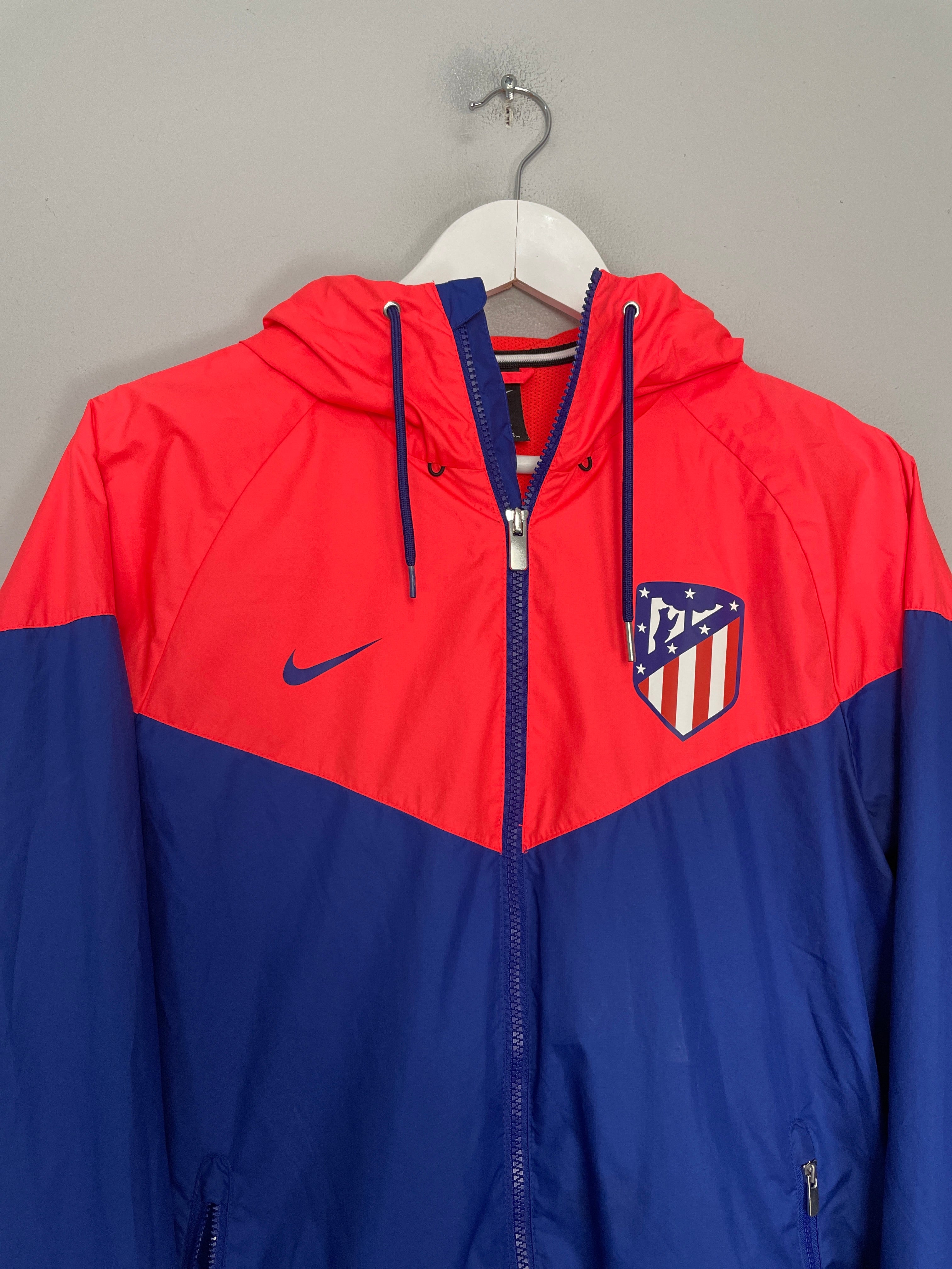 Shop 2020/21 ATLETICO MADRID TRACK JACKET (M) NIKE, classic football shirts, vintage football shirts & retro soccer jerseys at Cult Kits