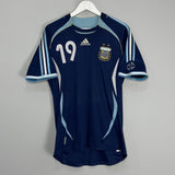 Shop 2006/07 ARGENTINA MESSI #19 AWAY SHIRT (M) ADIDAS, classic football shirts, vintage football shirts & retro soccer jerseys at Cult Kits