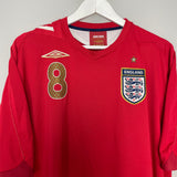 Shop 2006/08 ENGLAND LAMPARD #8 AWAY SHIRT (XXL) UMBRO, classic football shirts, vintage football shirts & retro soccer jerseys at Cult Kits