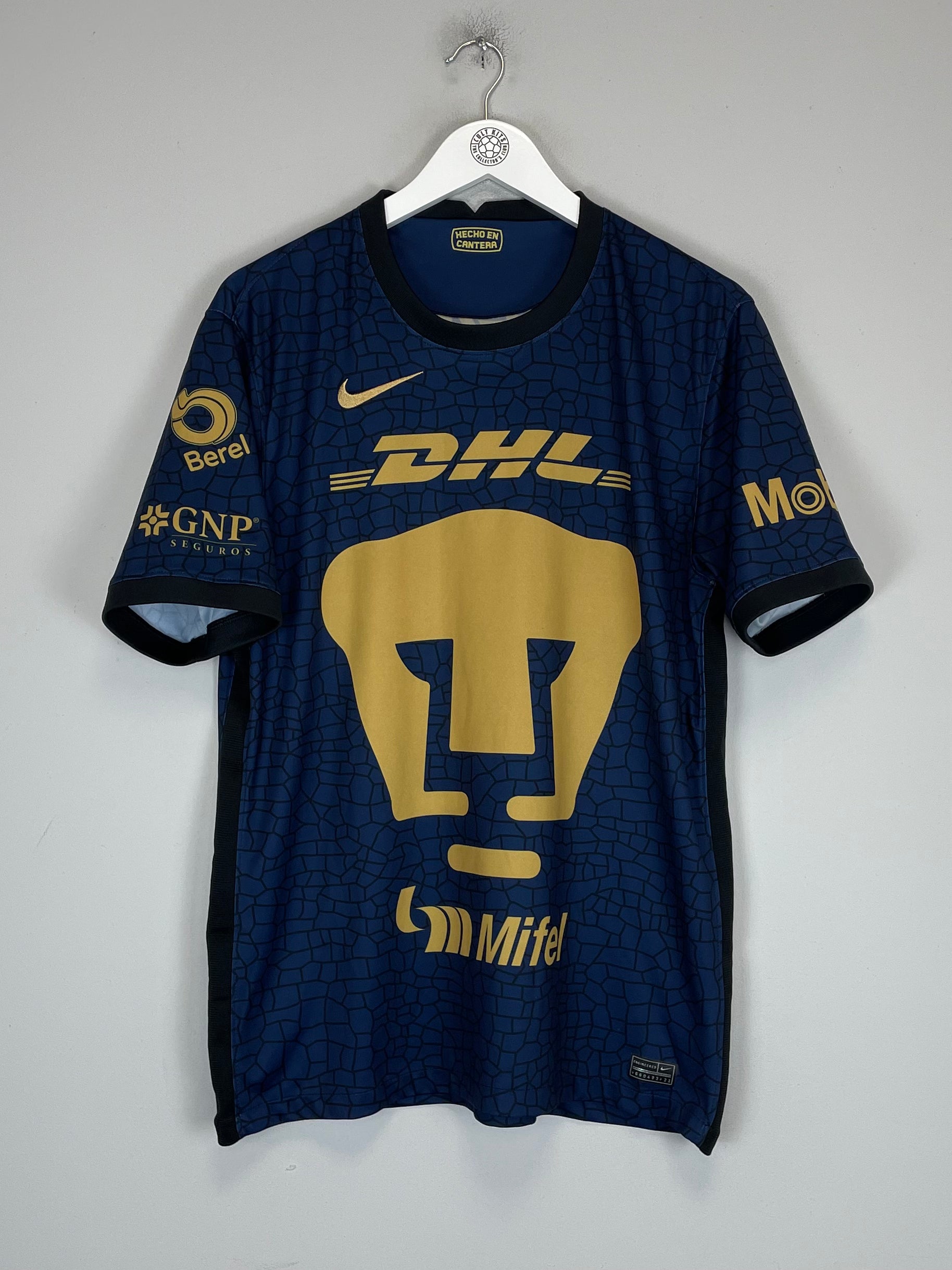 Shop 2021/22 UNAM PUMAS AWAY SHIRT (L) NIKE, classic football shirts, vintage football shirts & retro soccer jerseys at Cult Kits