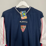 Shop 2001/02 SEVILLA *BNWT* TRAINING SHIRT (L) JOMA, classic football shirts, vintage football shirts & retro soccer jerseys at Cult Kits